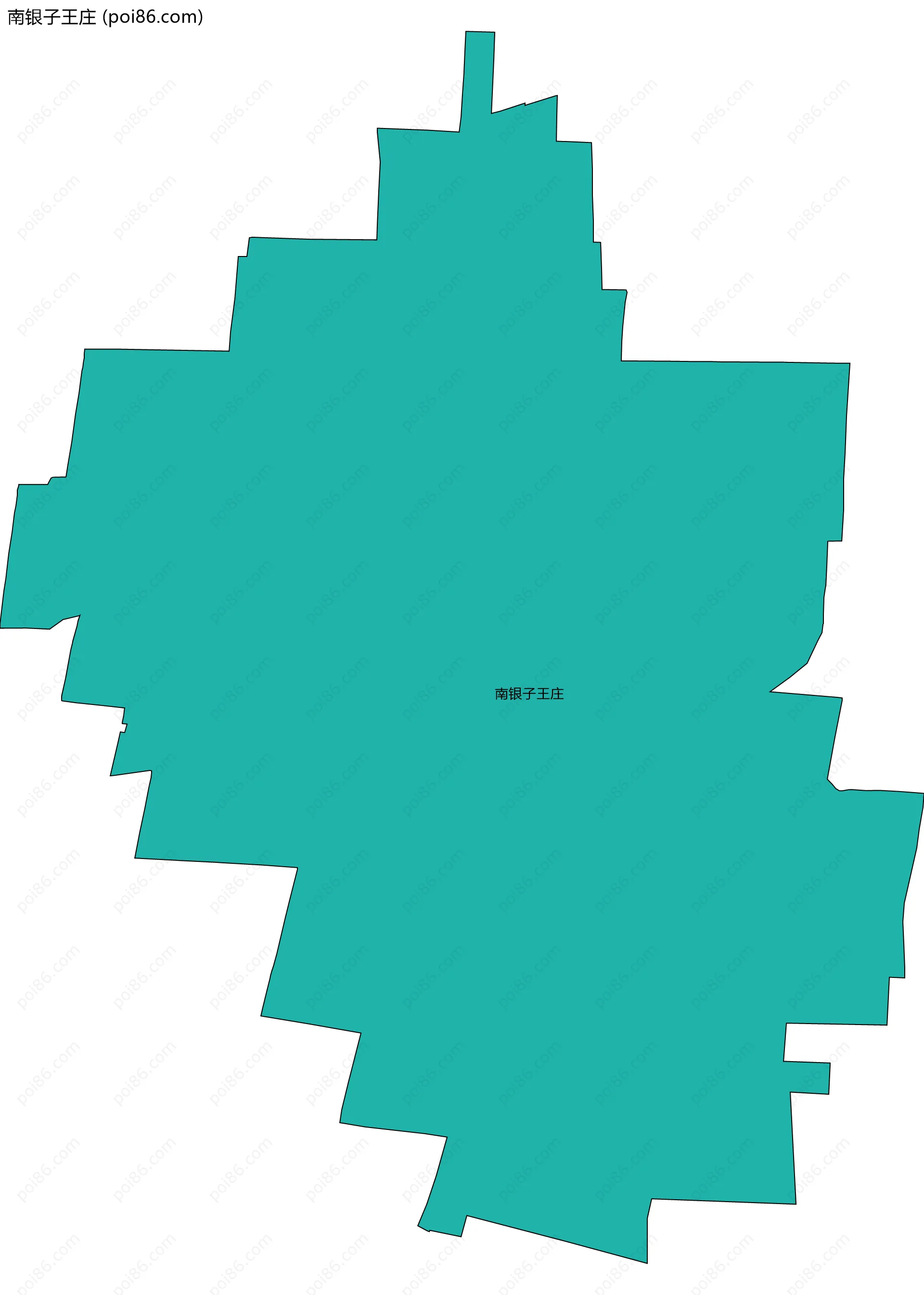 南银子王庄边界地图