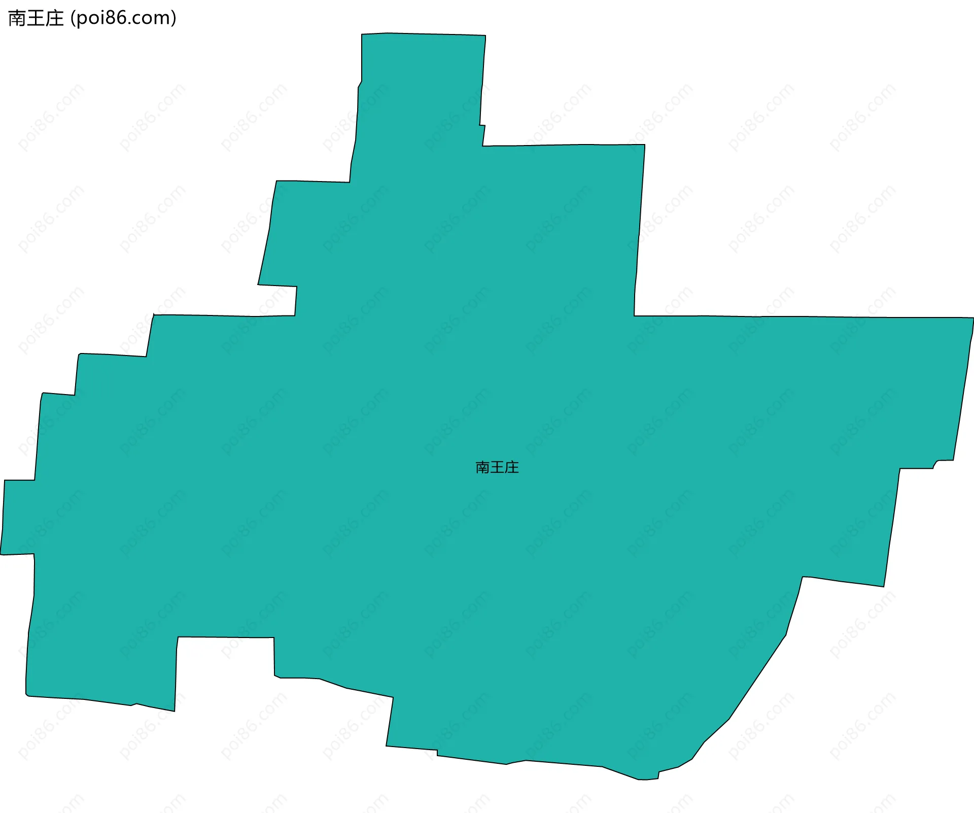 南王庄边界地图