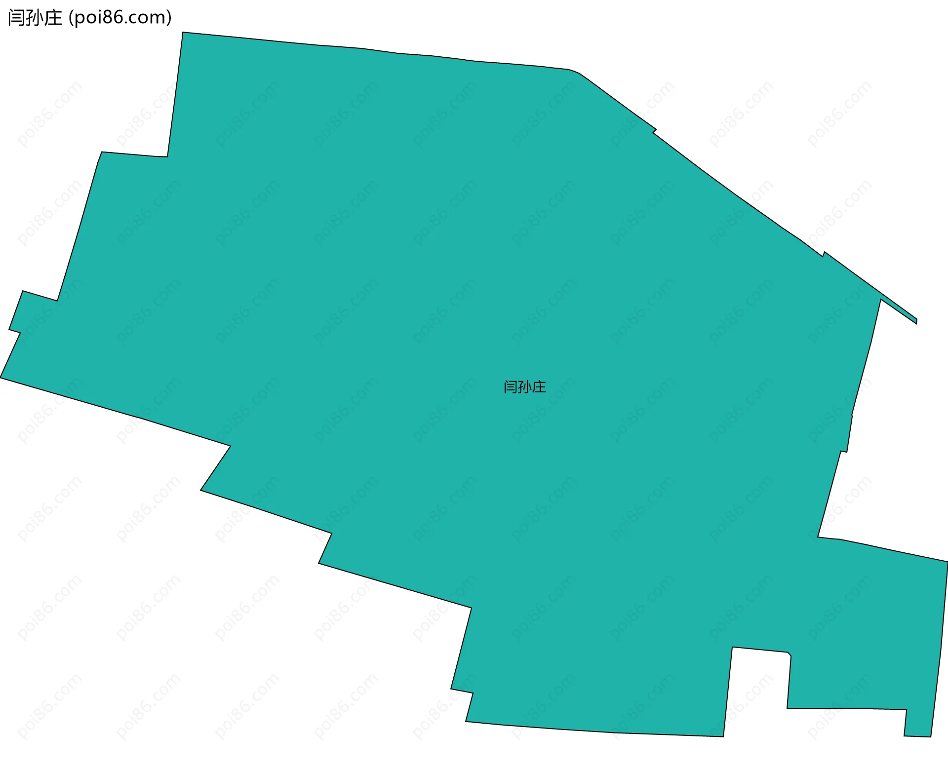 闫孙庄边界地图