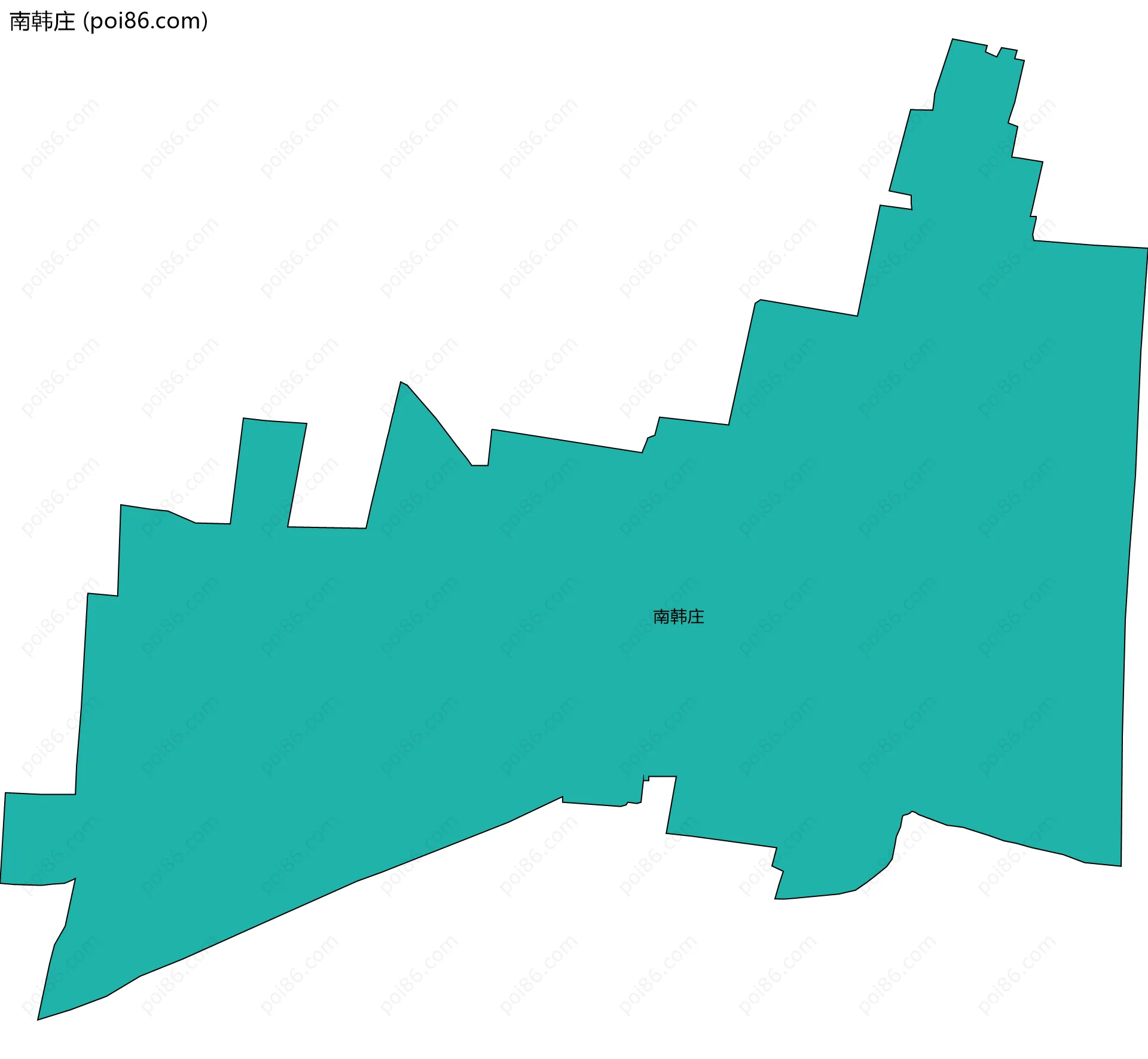 南韩庄边界地图