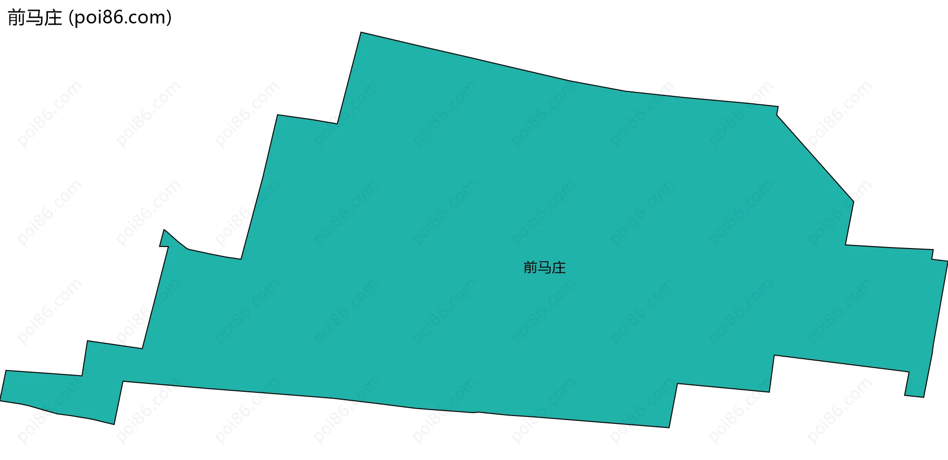 前马庄边界地图