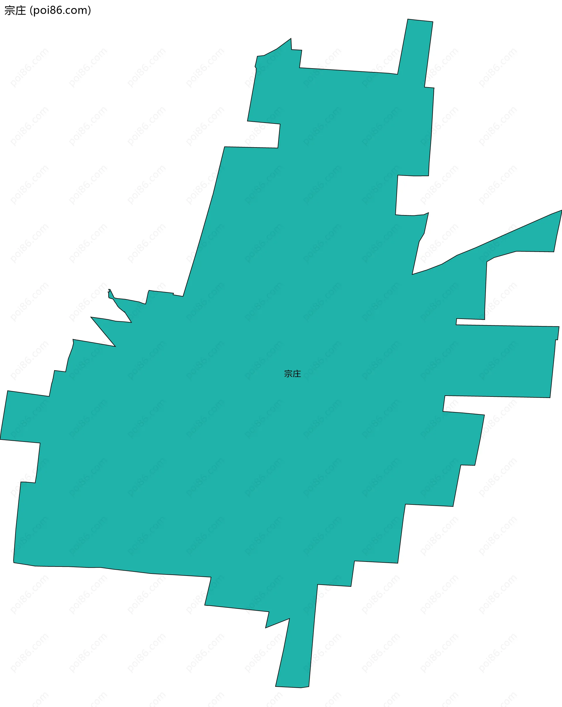 宗庄边界地图