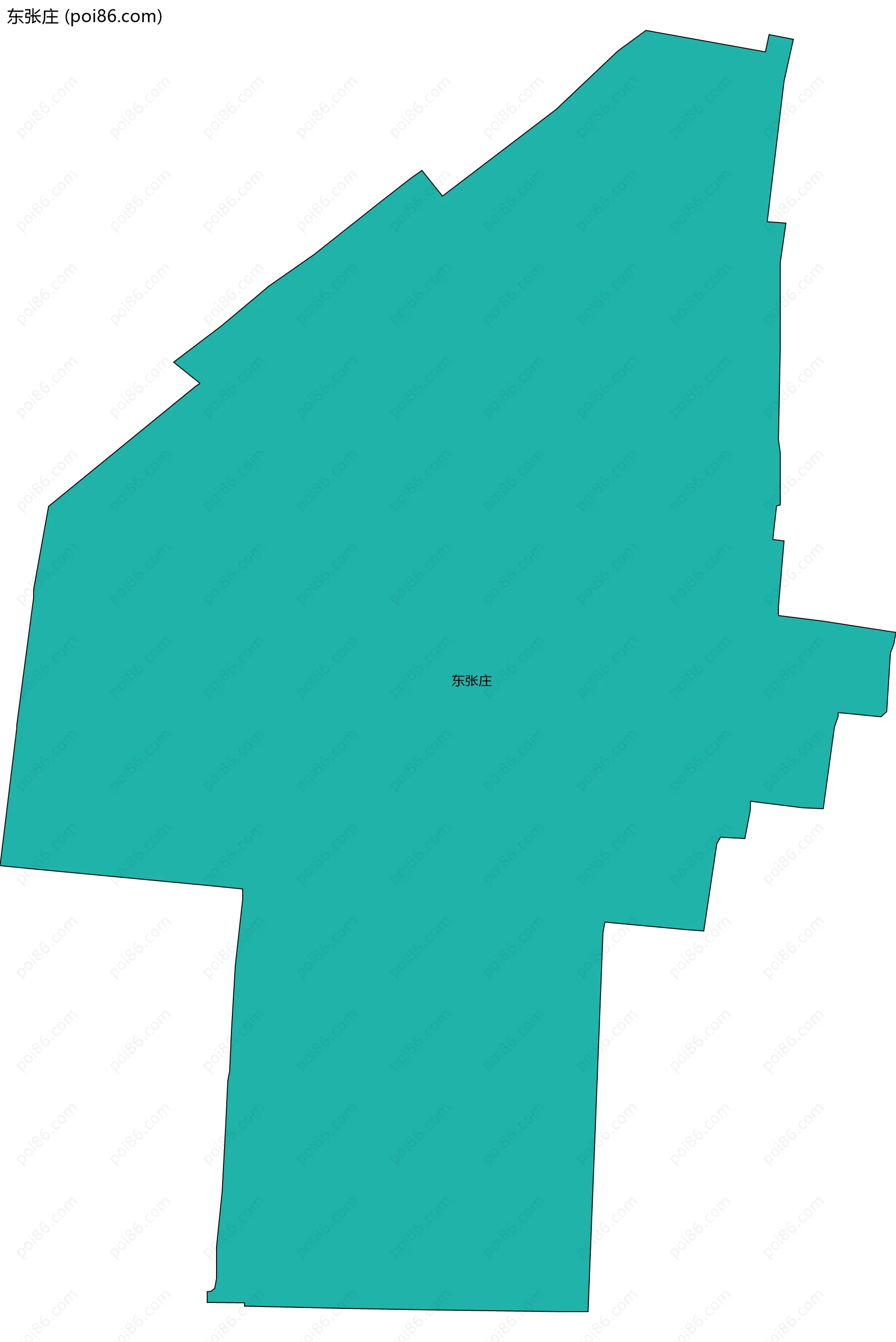 东张庄边界地图