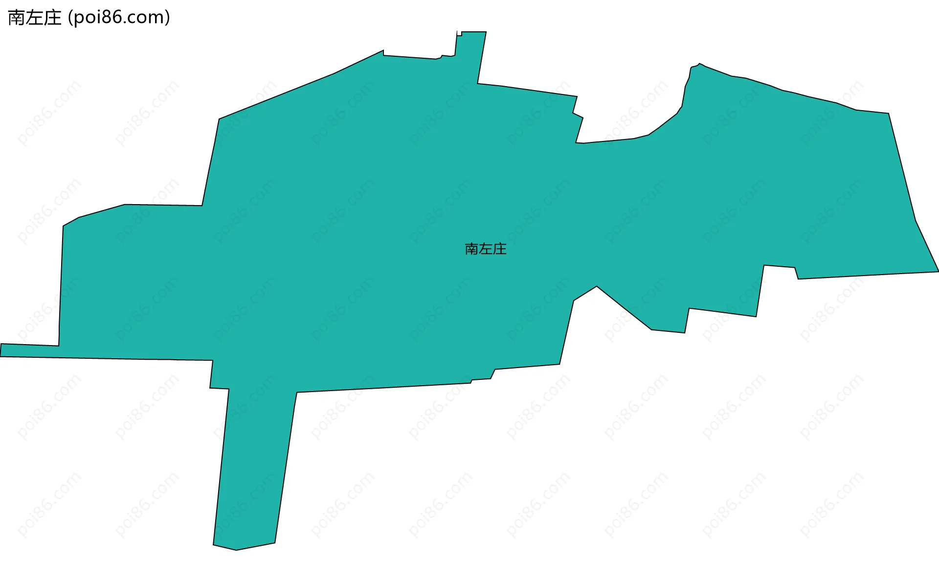 南左庄边界地图