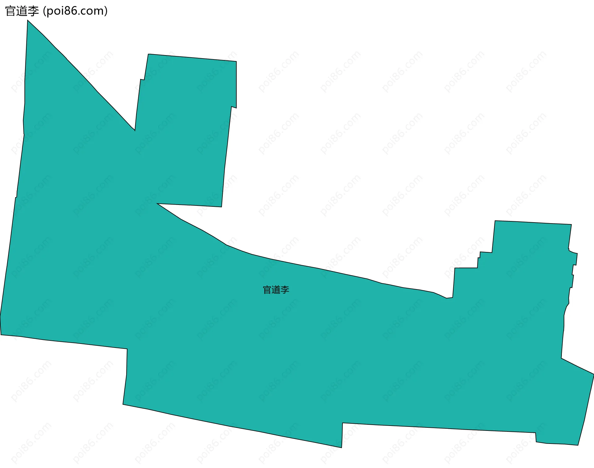 官道李边界地图