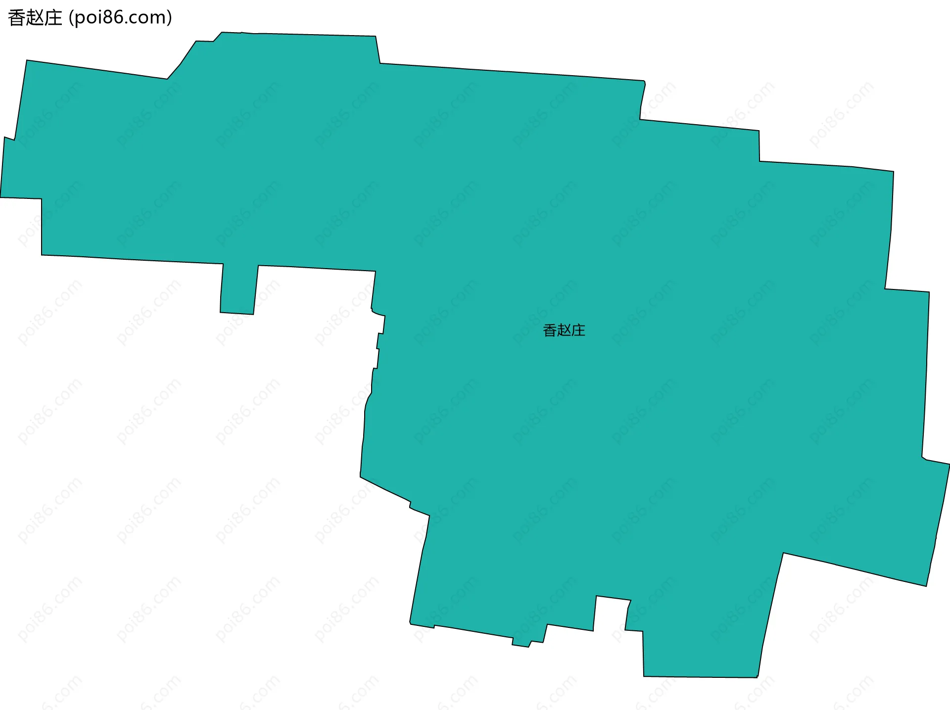 香赵庄边界地图