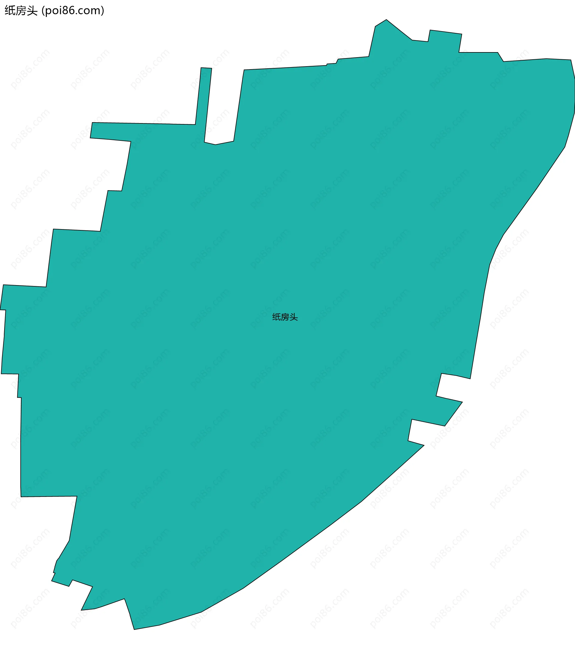纸房头边界地图