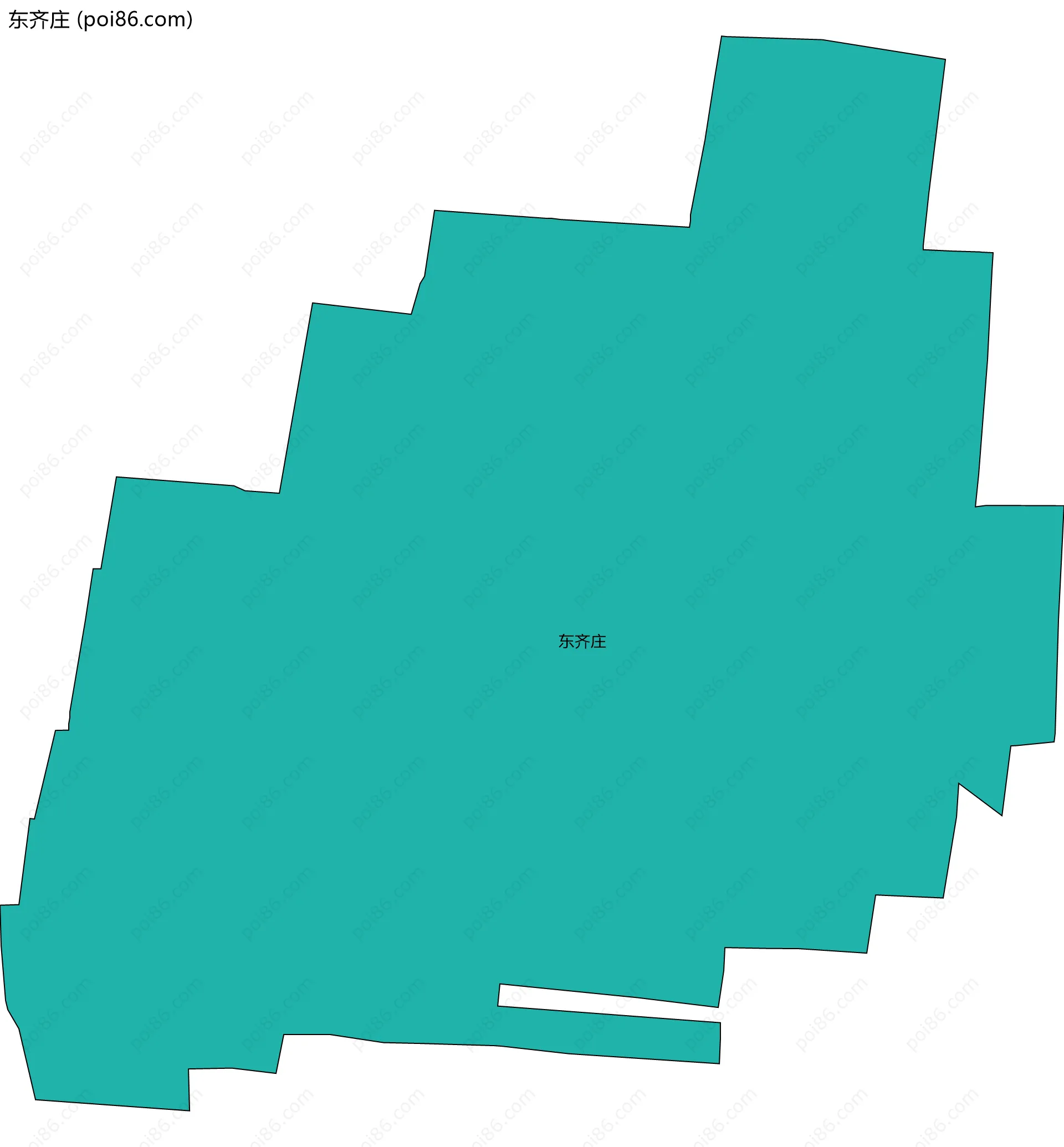东齐庄边界地图