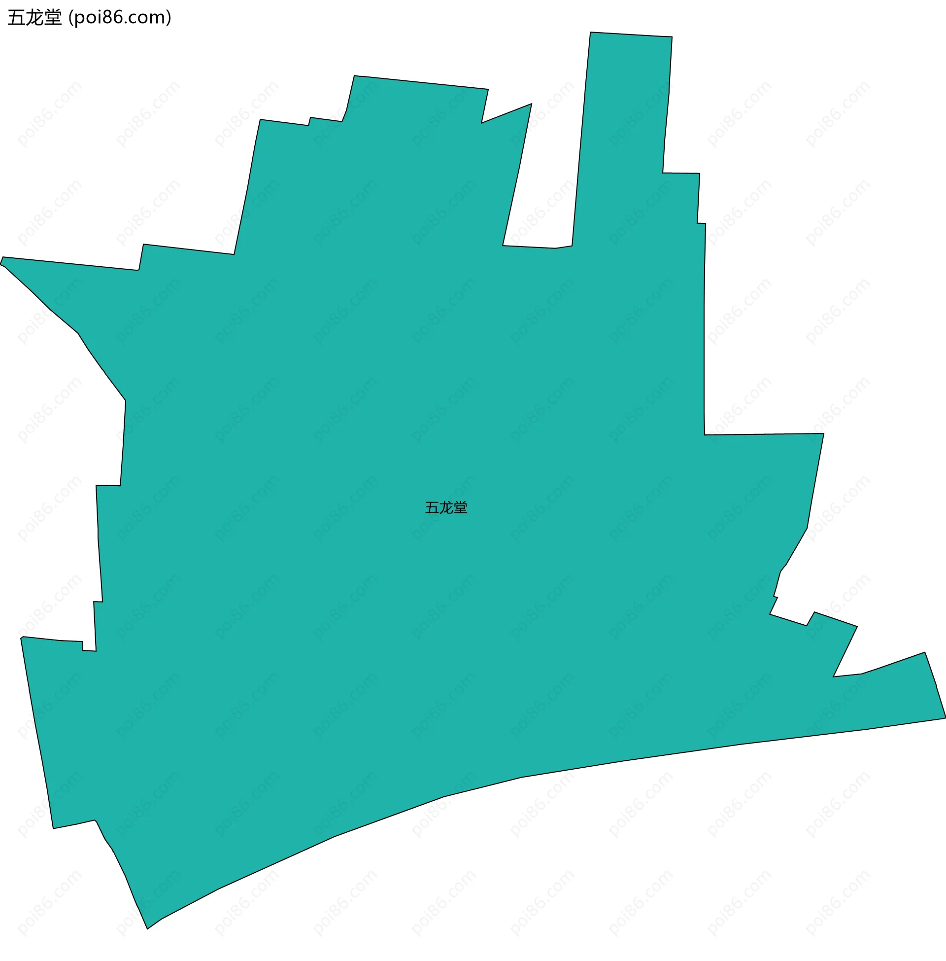 五龙堂边界地图