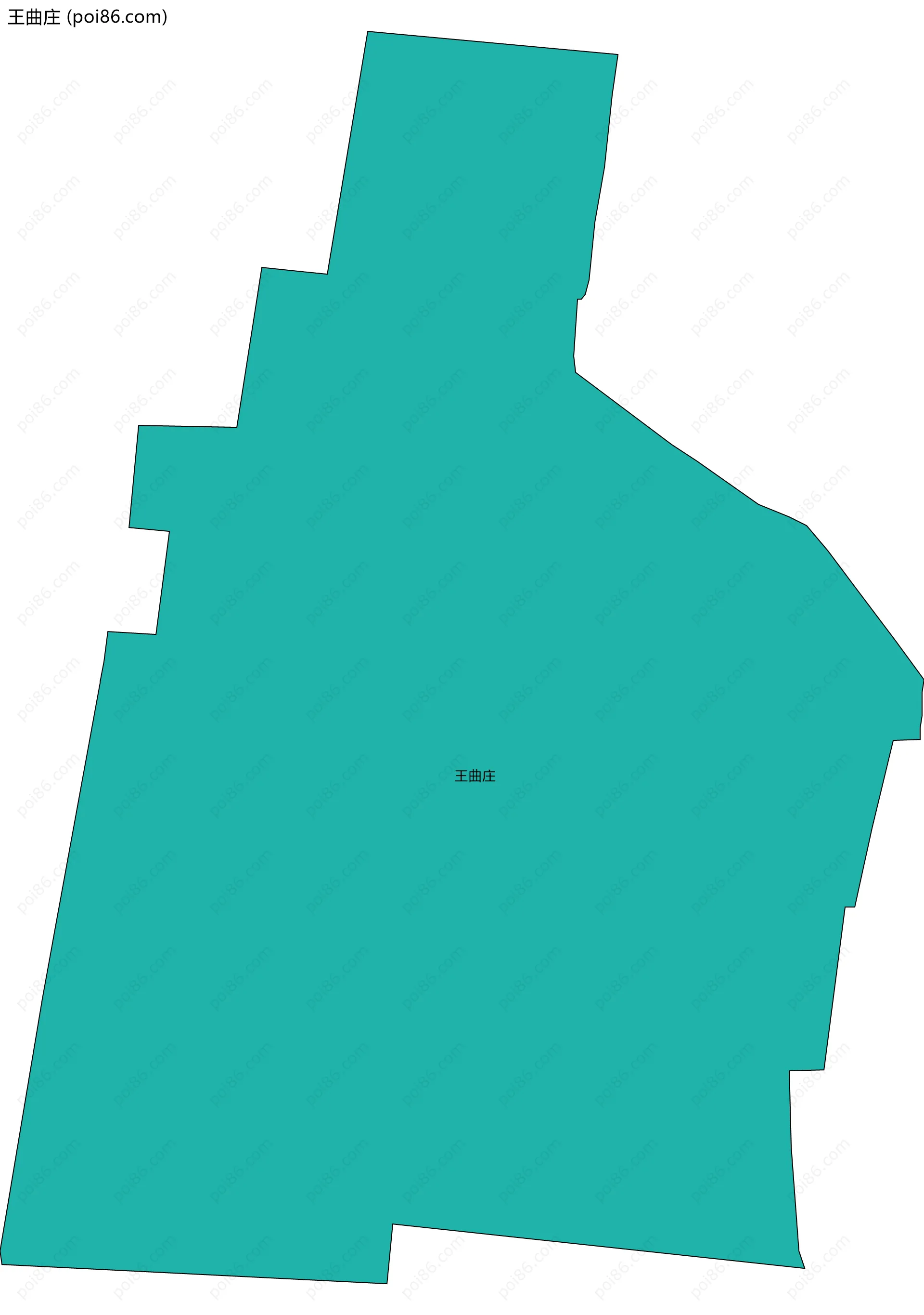 王曲庄边界地图