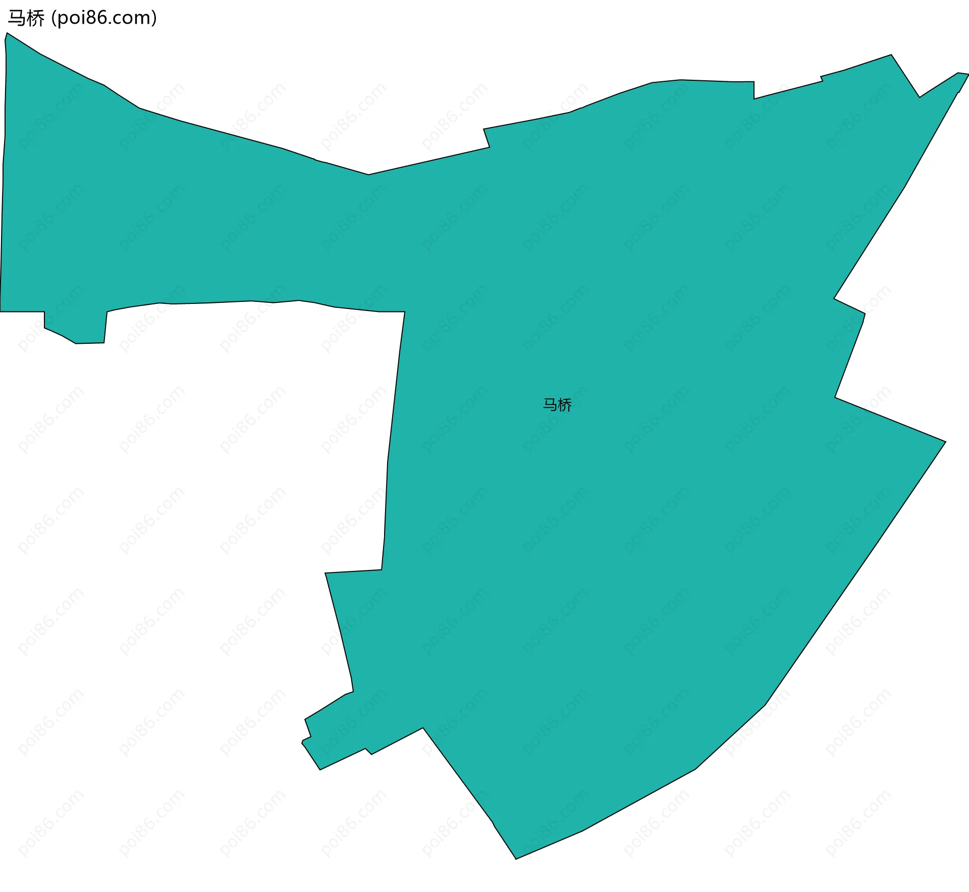 马桥边界地图