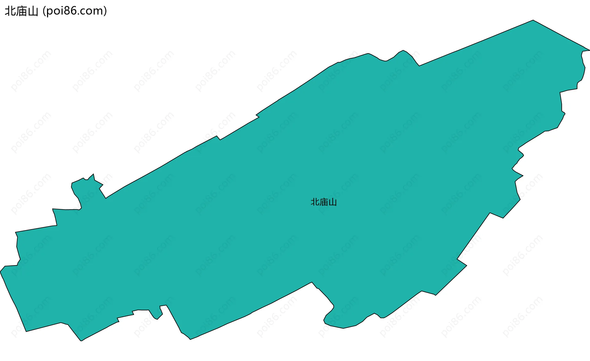 北庙山边界地图