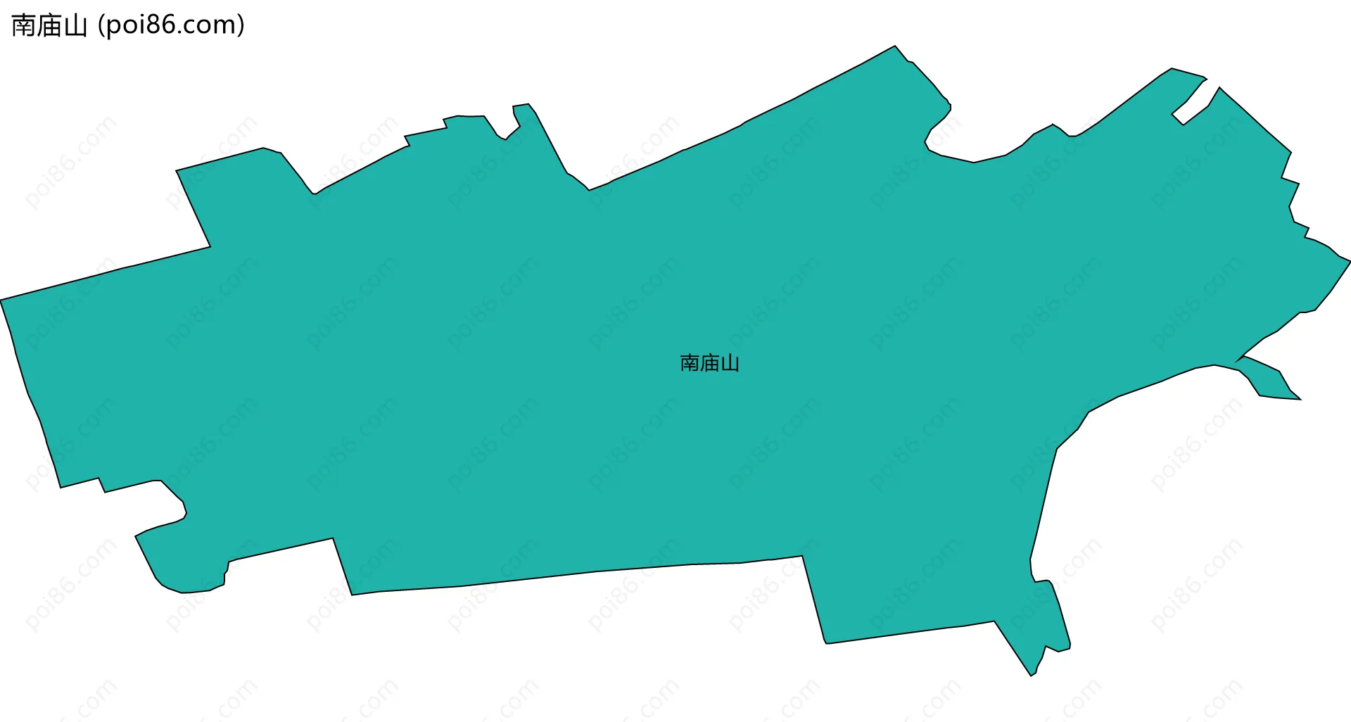 南庙山边界地图