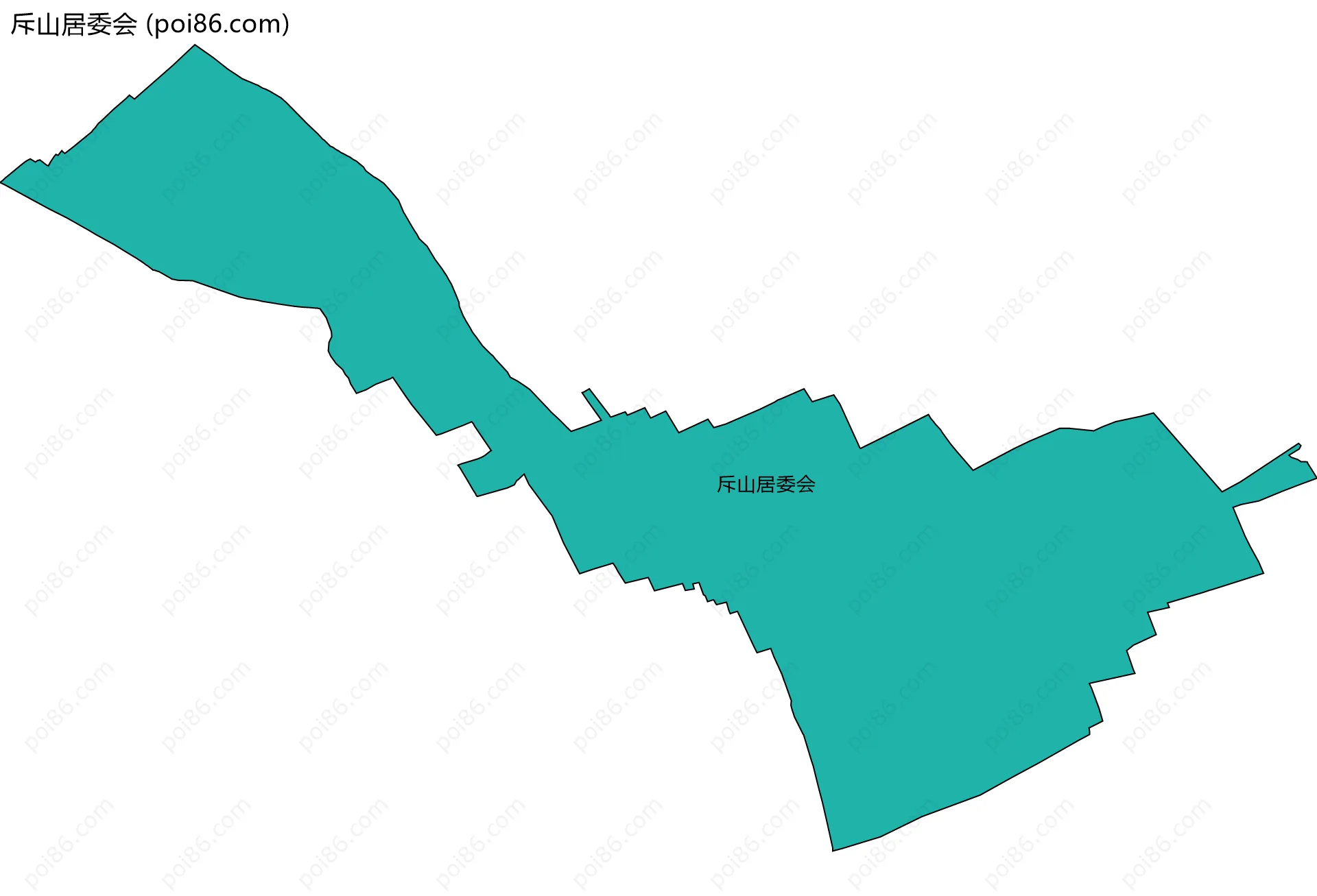 斥山居委会边界地图