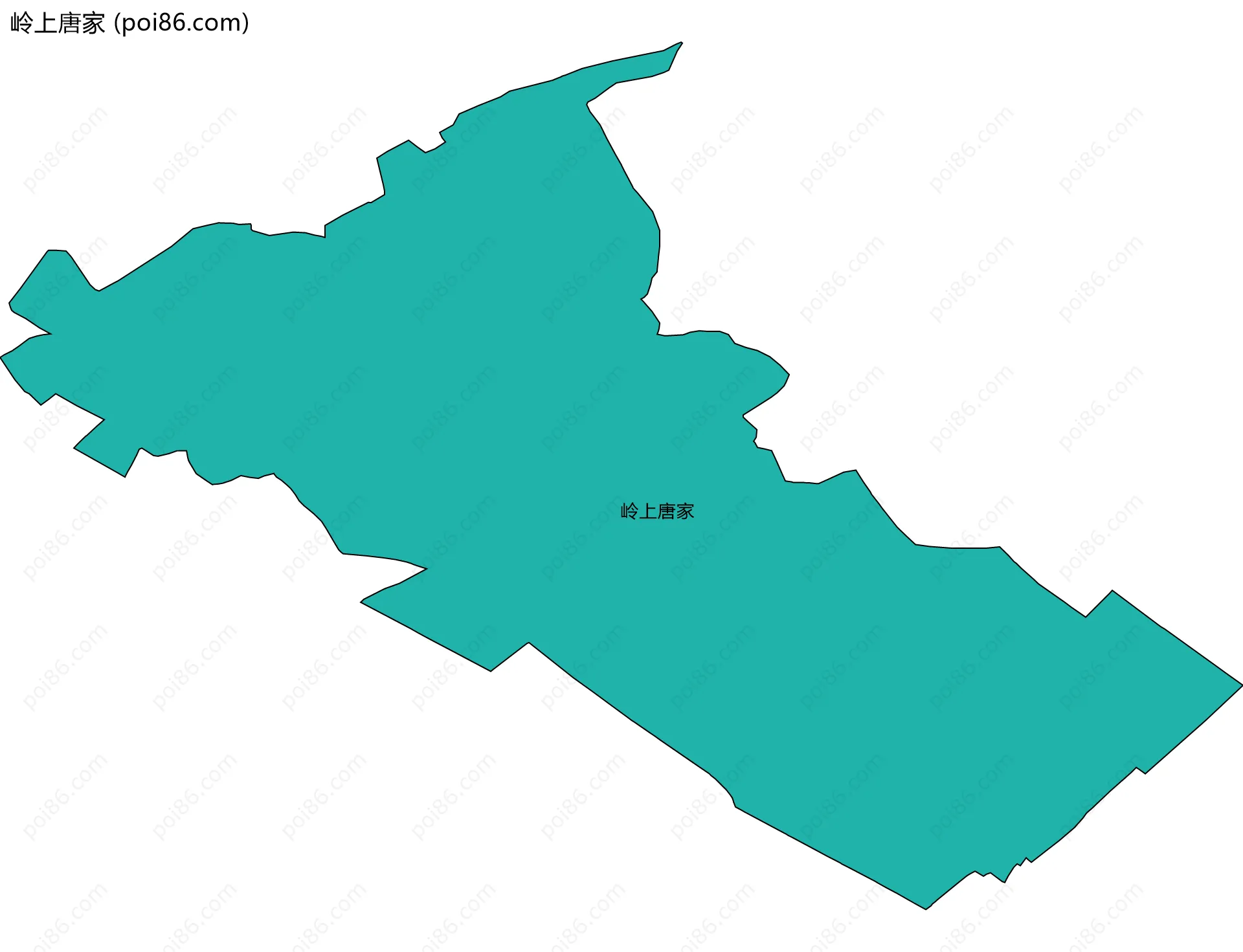 岭上唐家边界地图