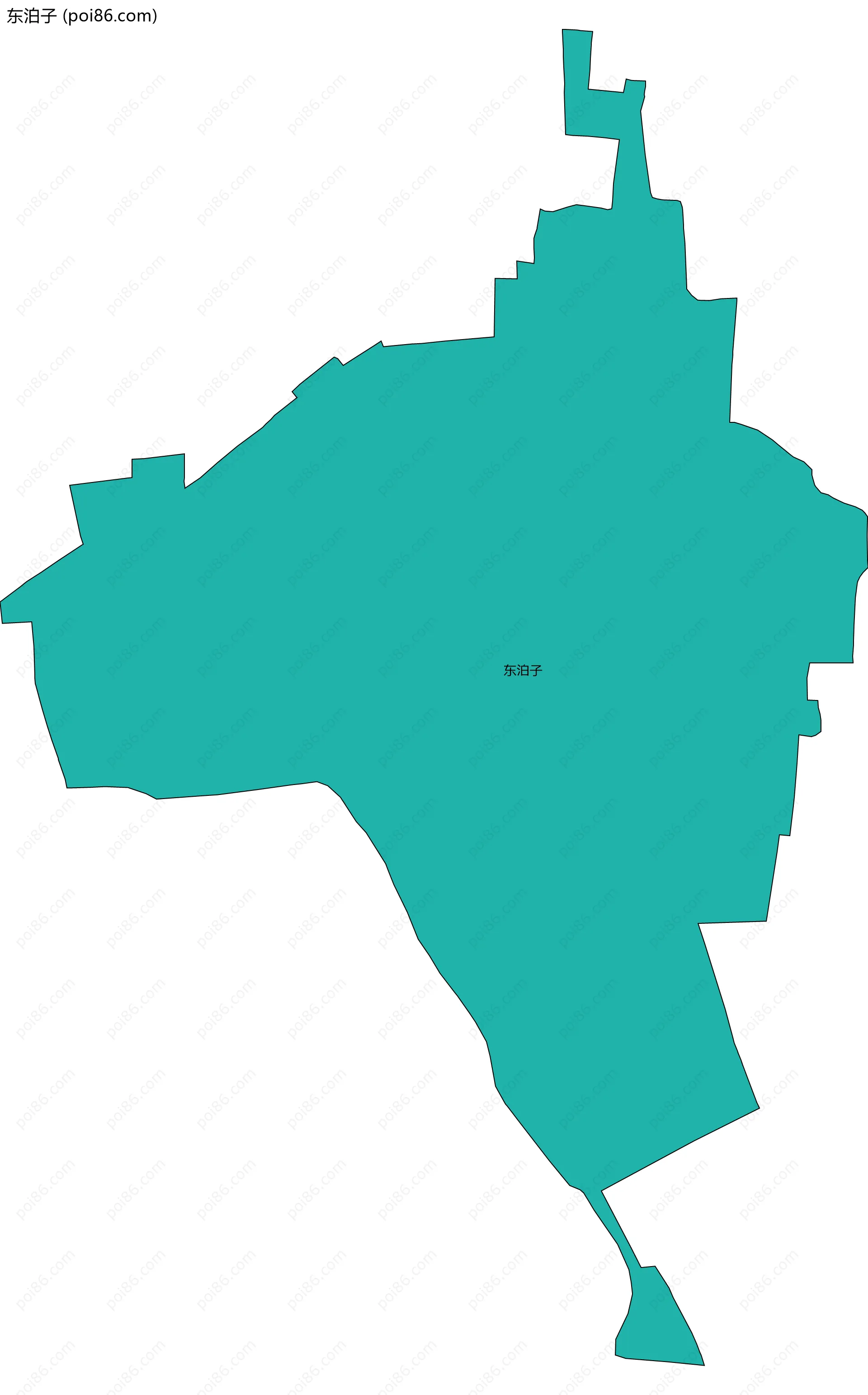 东泊子边界地图