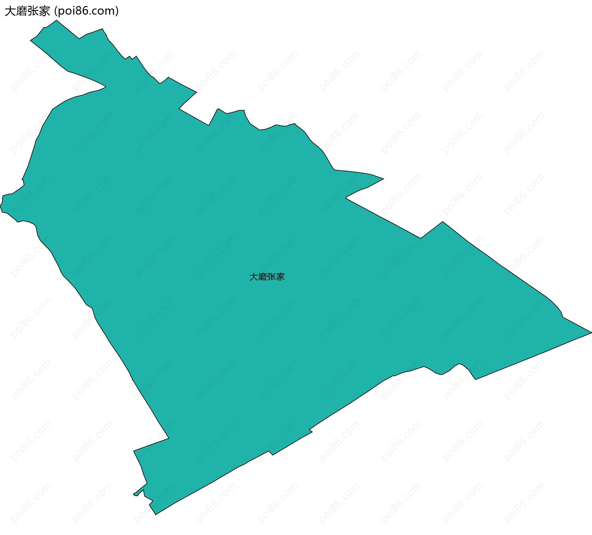 大磨张家边界地图