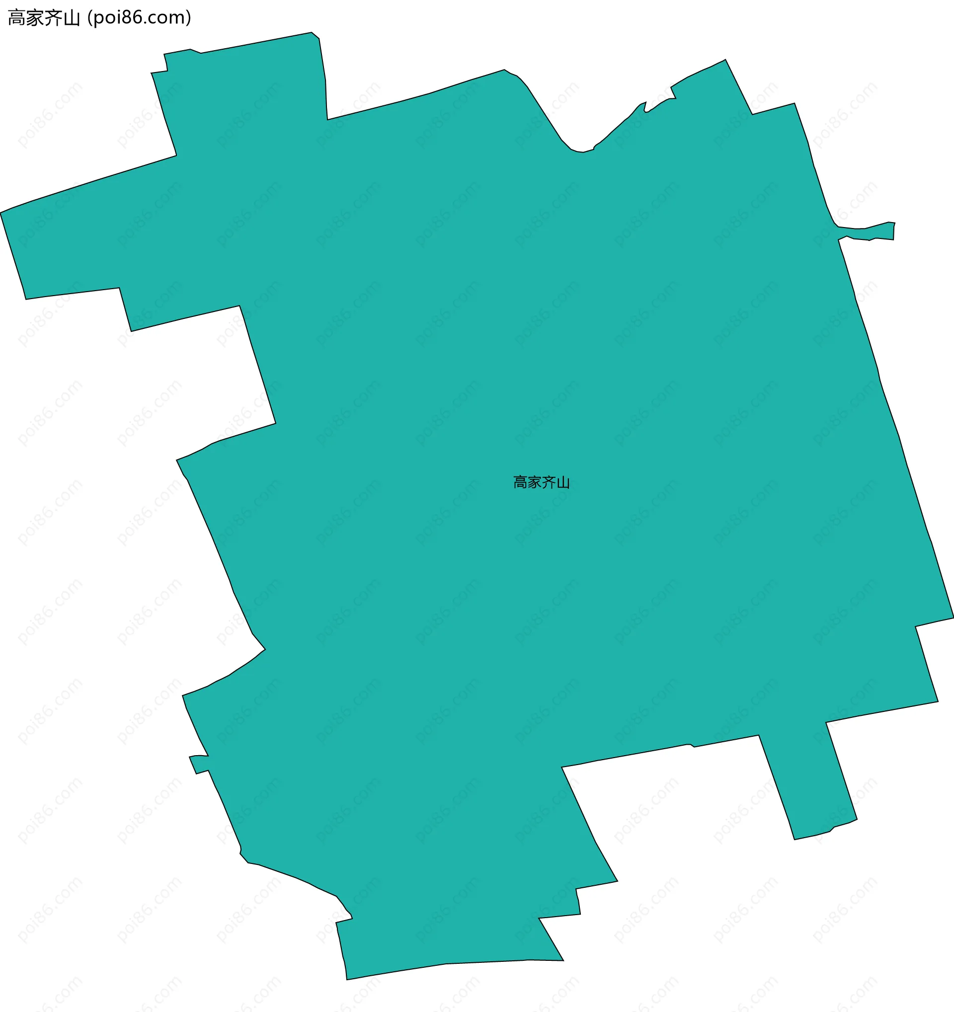 高家齐山边界地图