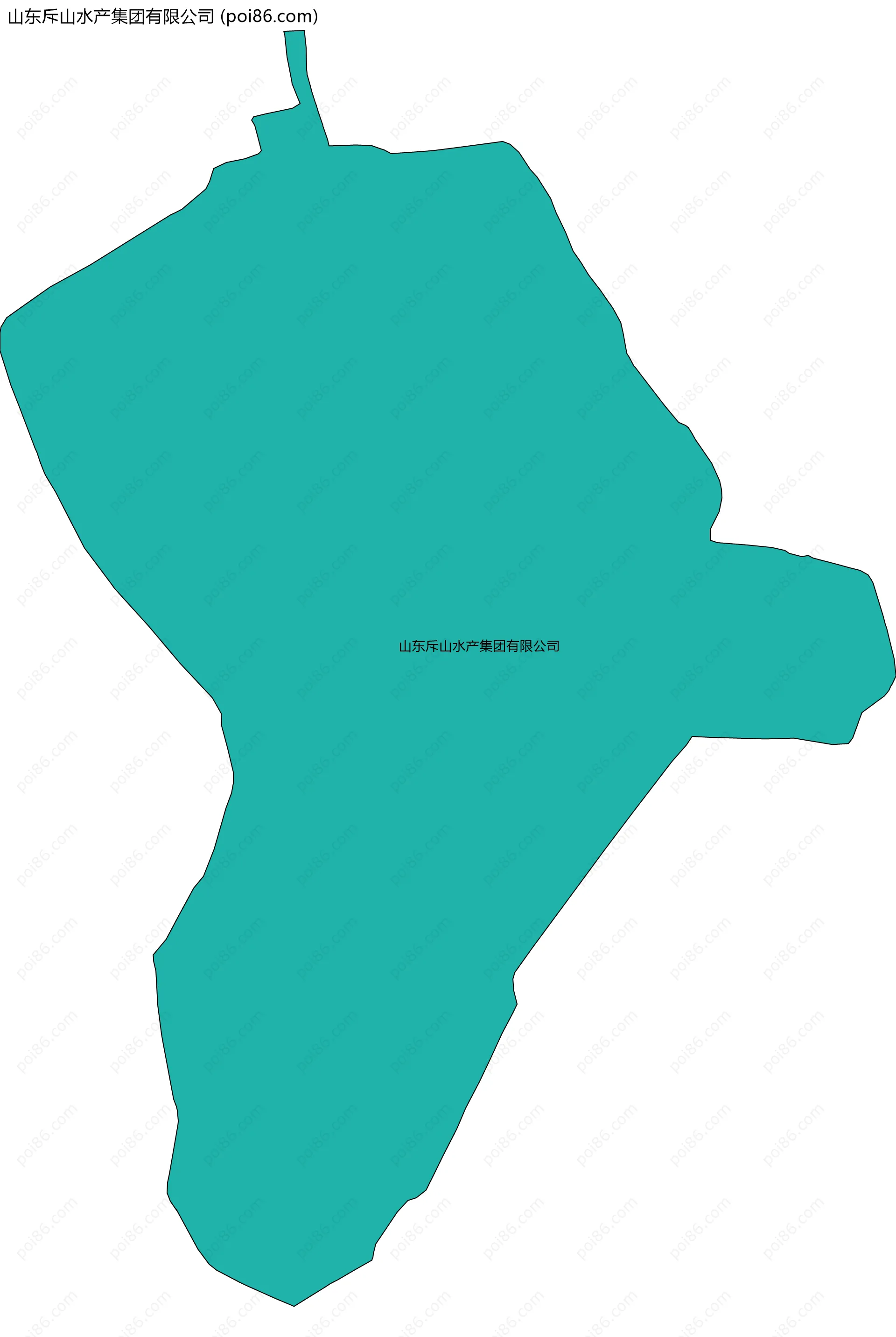 山东斥山水产集团有限公司边界地图