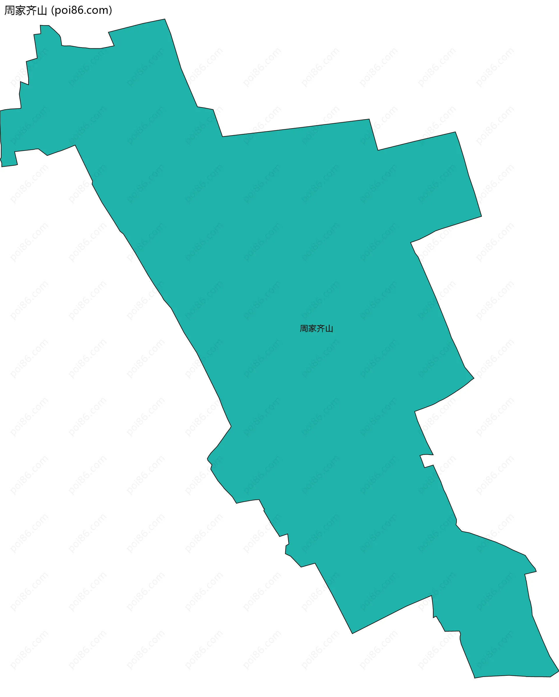 周家齐山边界地图