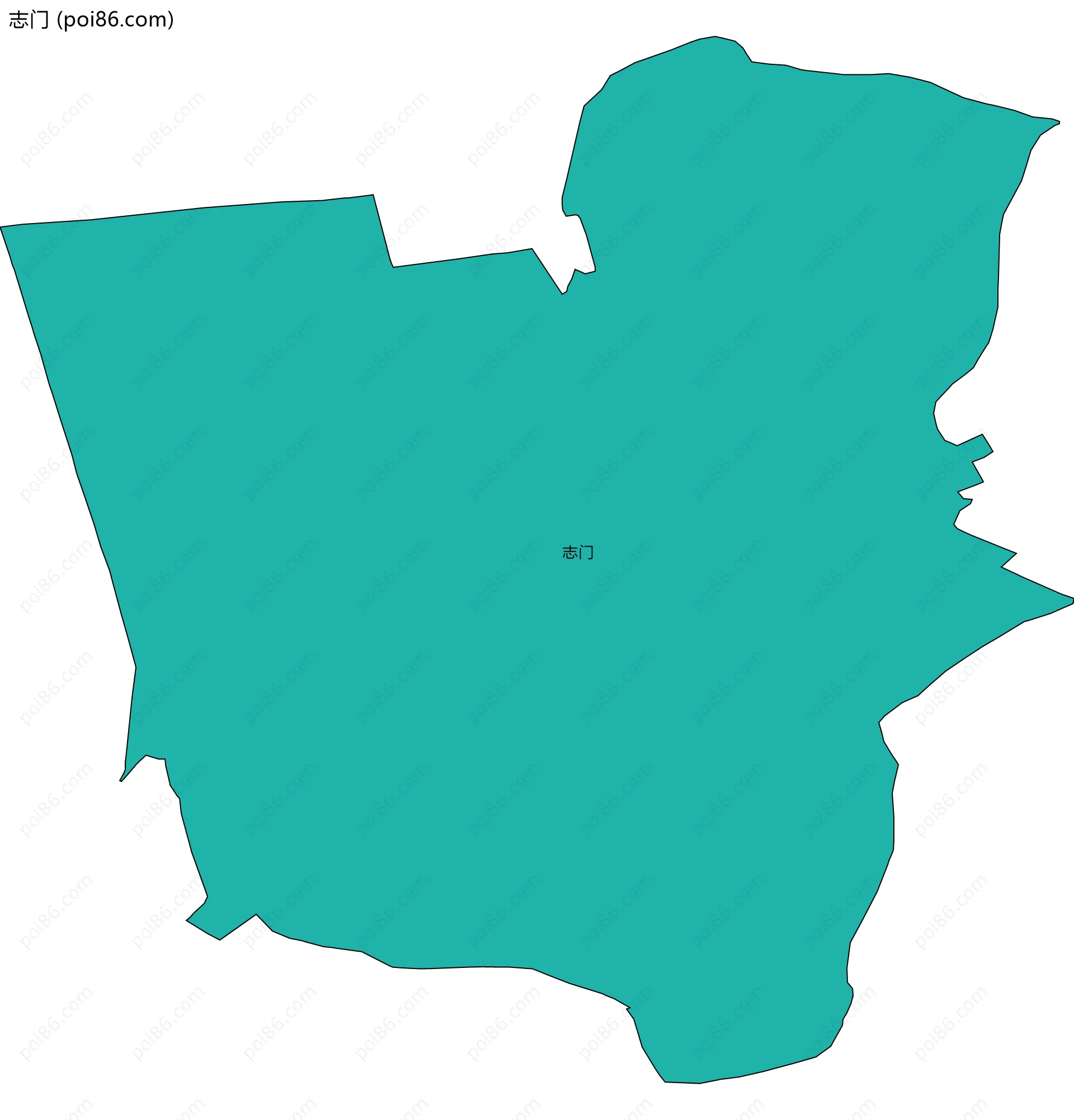 志门边界地图