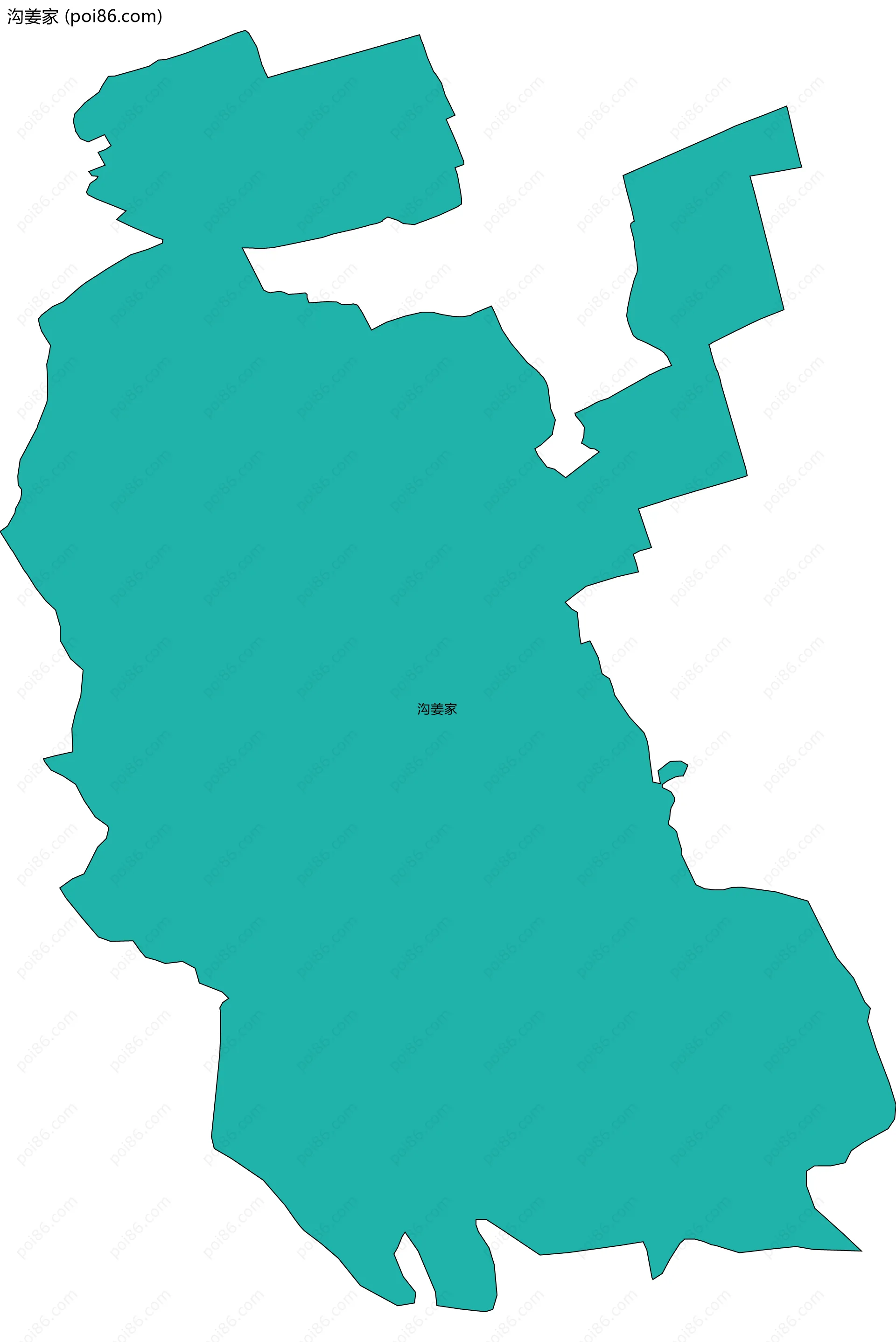 沟姜家边界地图