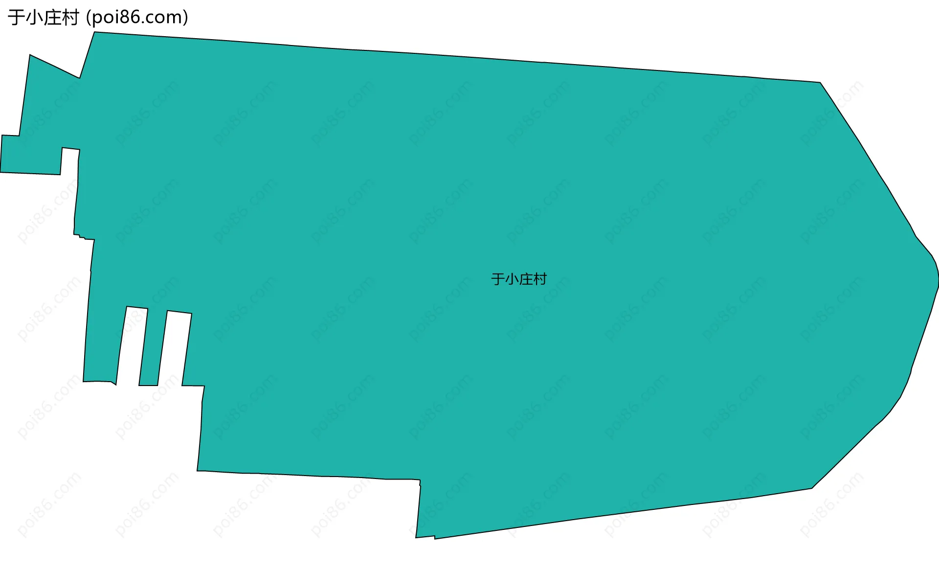 于小庄村边界地图