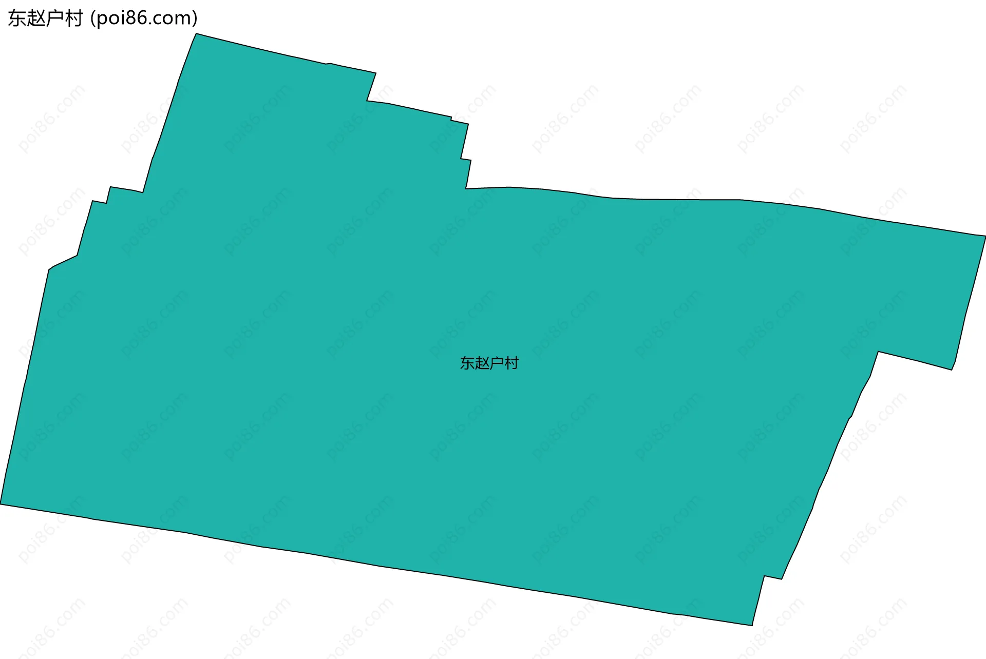 东赵户村边界地图