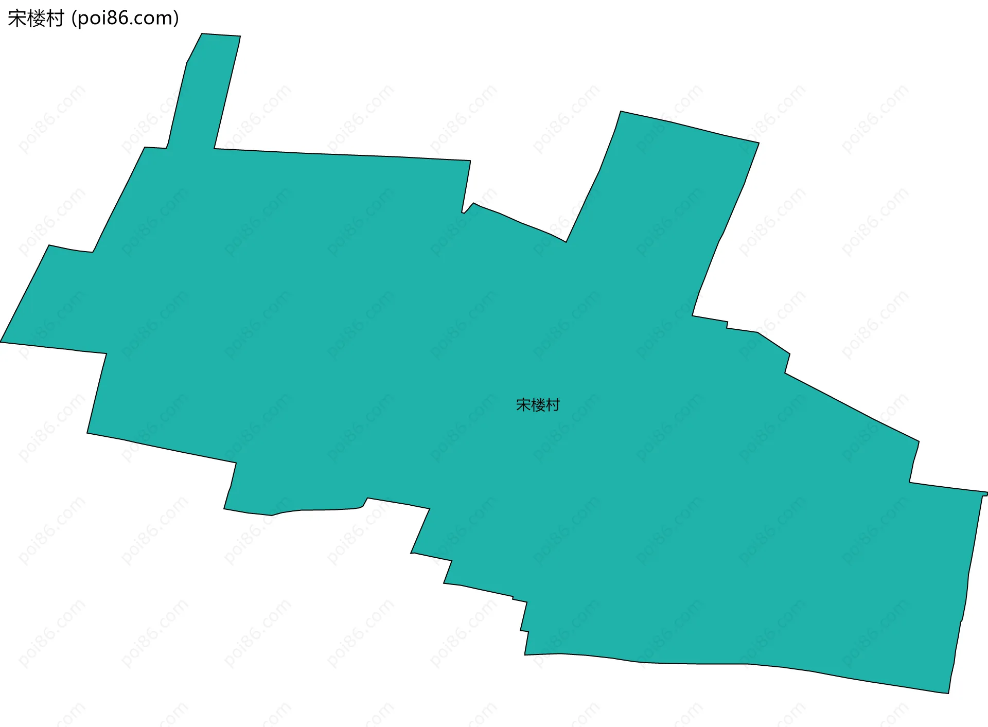 宋楼村边界地图