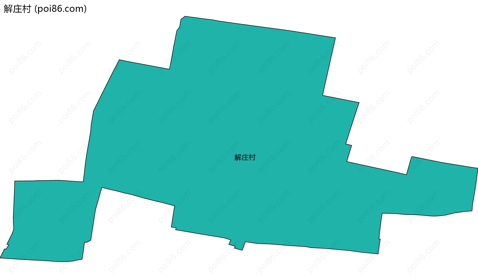 解庄村边界地图