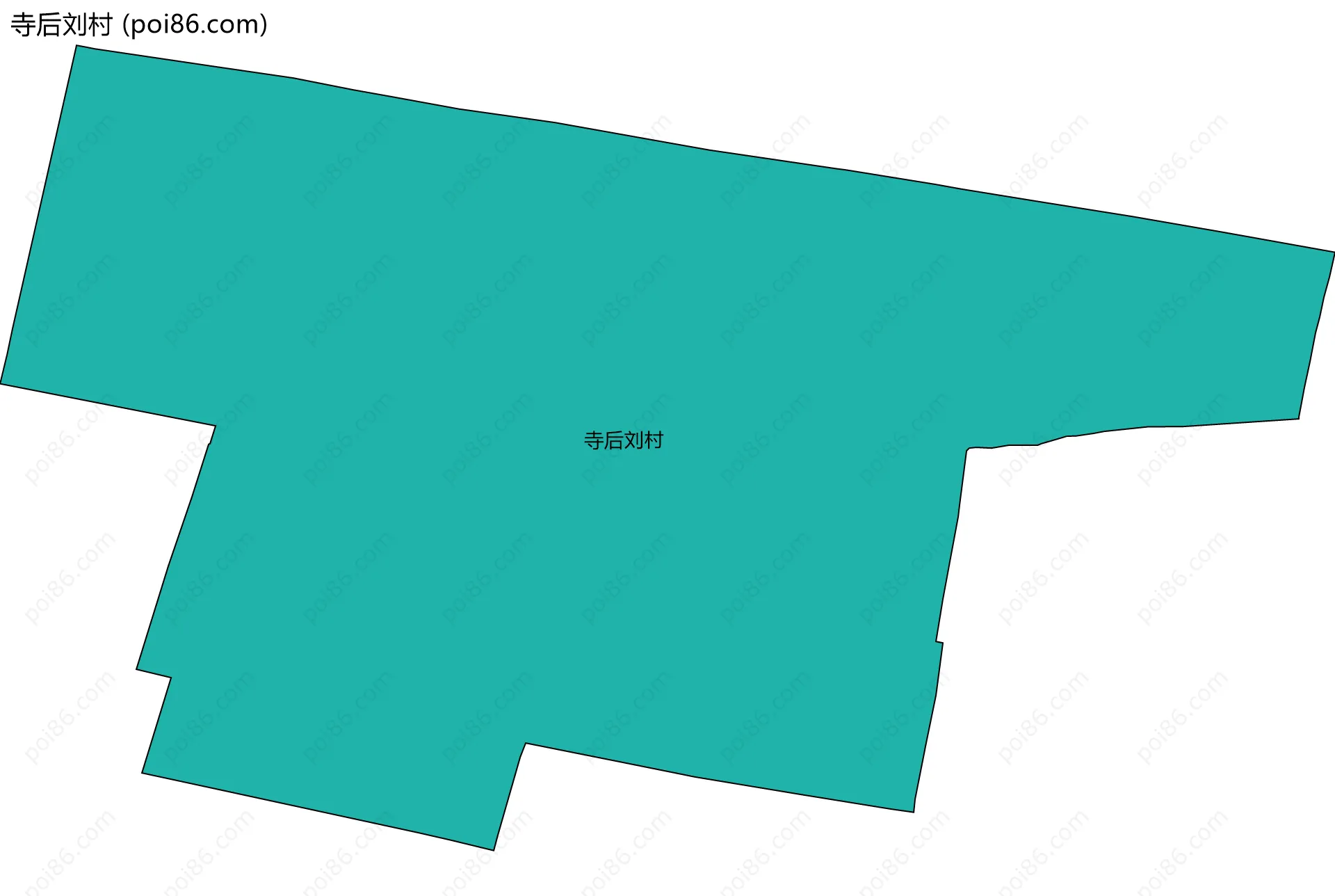 寺后刘村边界地图