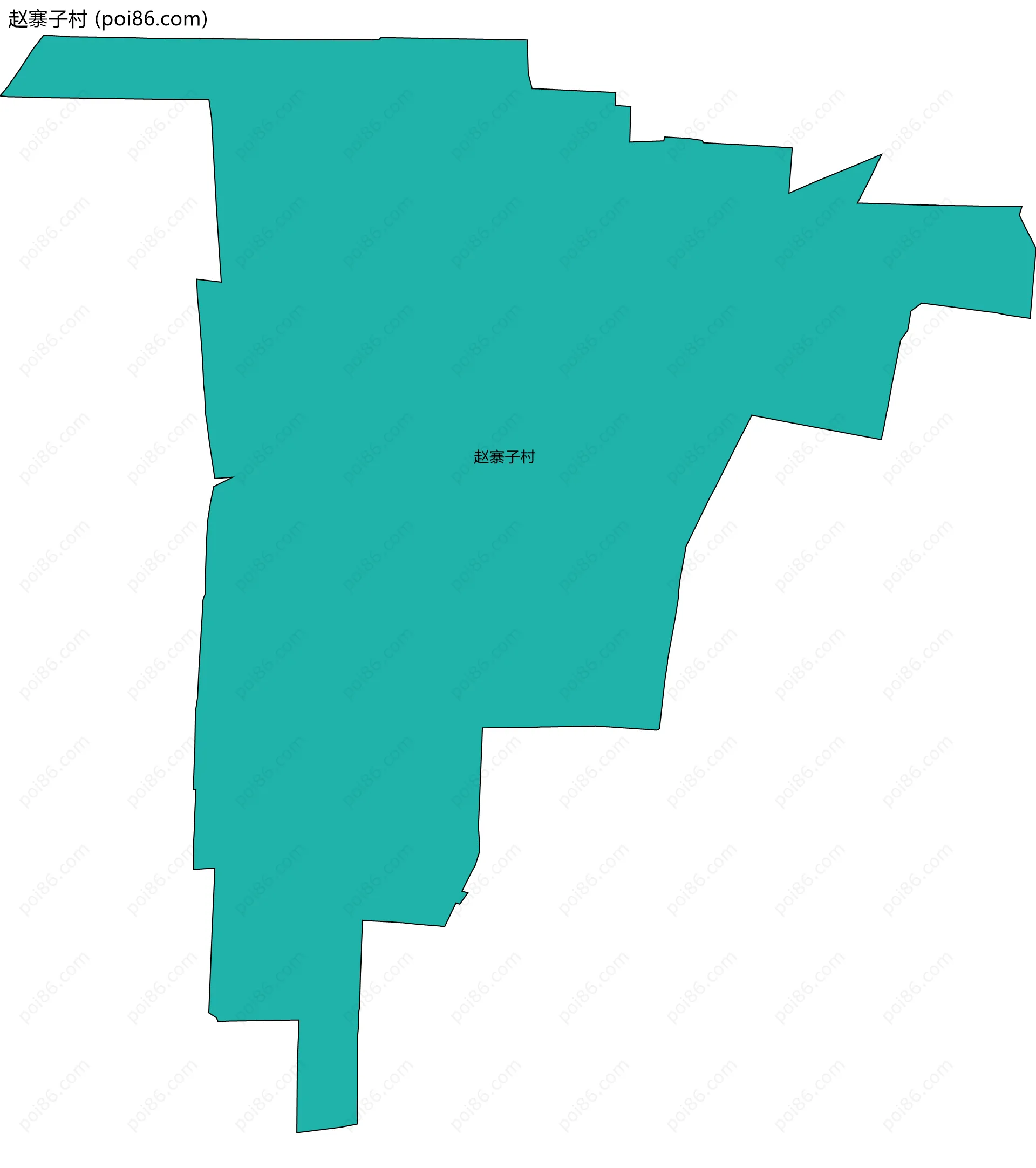 赵寨子村边界地图