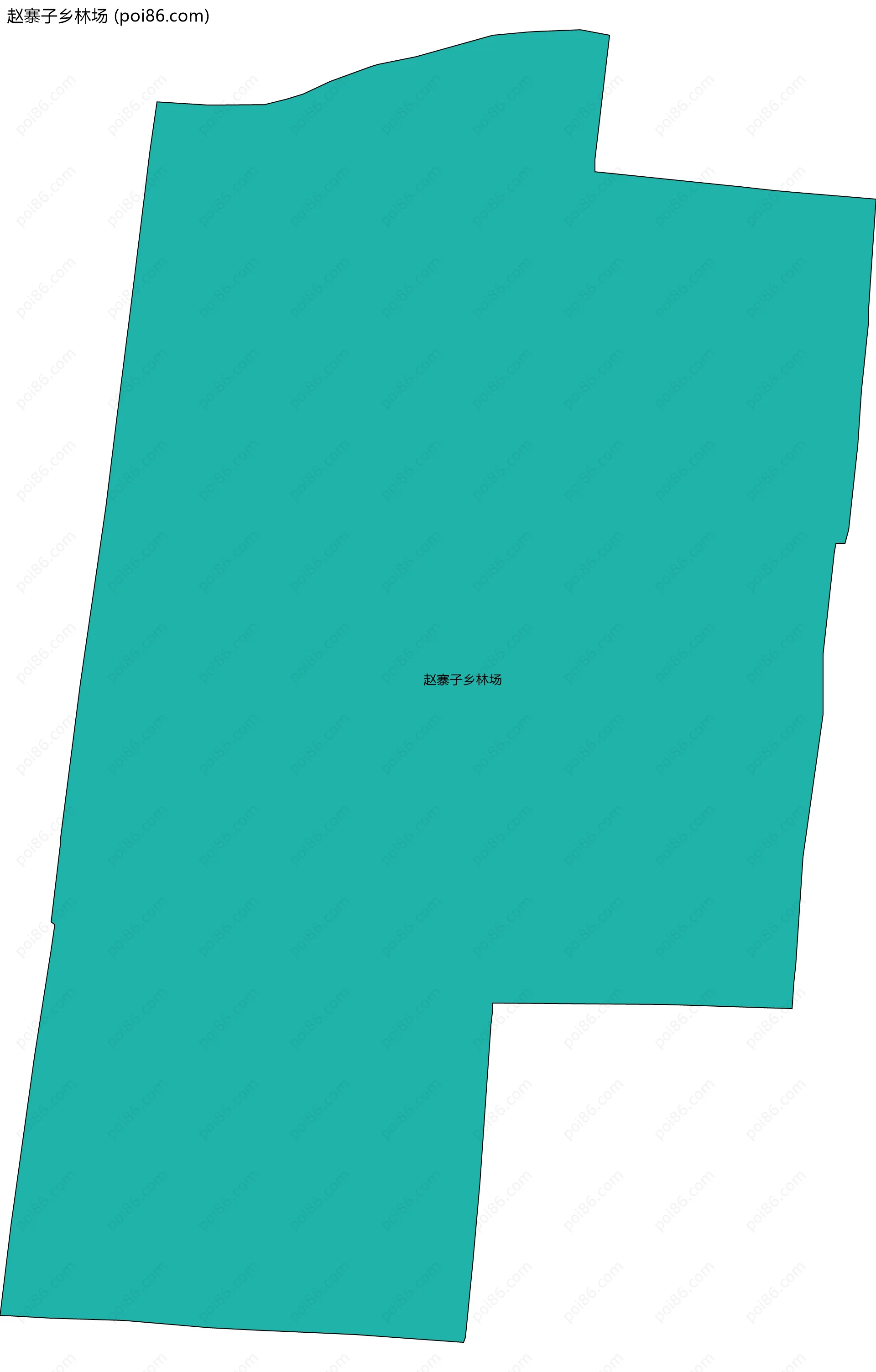 赵寨子乡林场边界地图