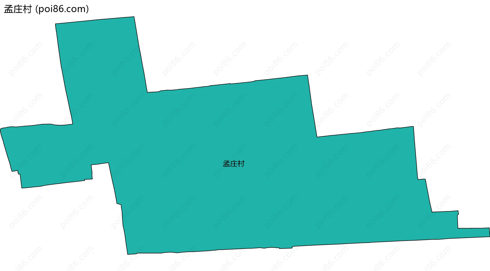 孟庄村边界地图