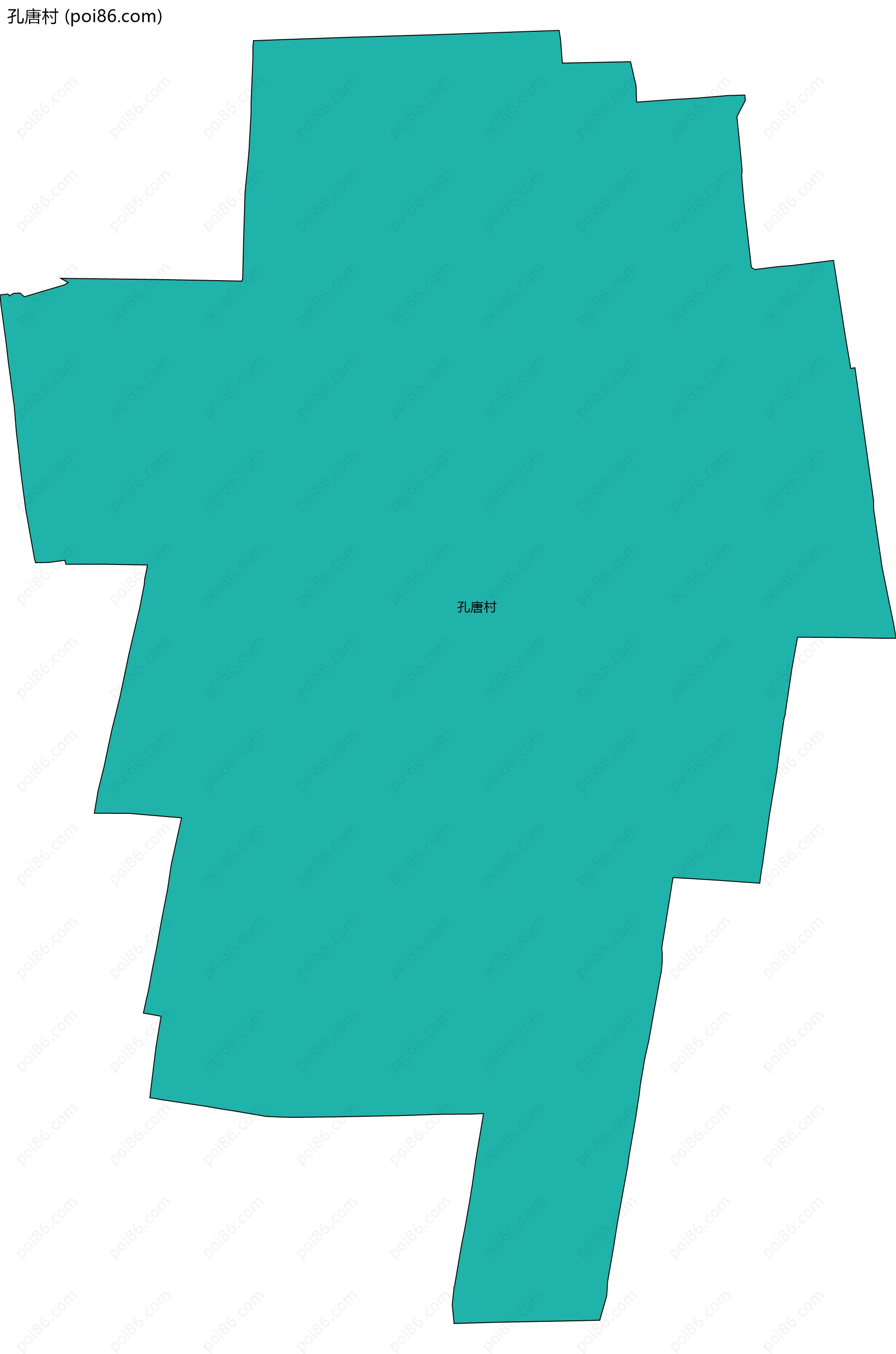 孔唐村边界地图