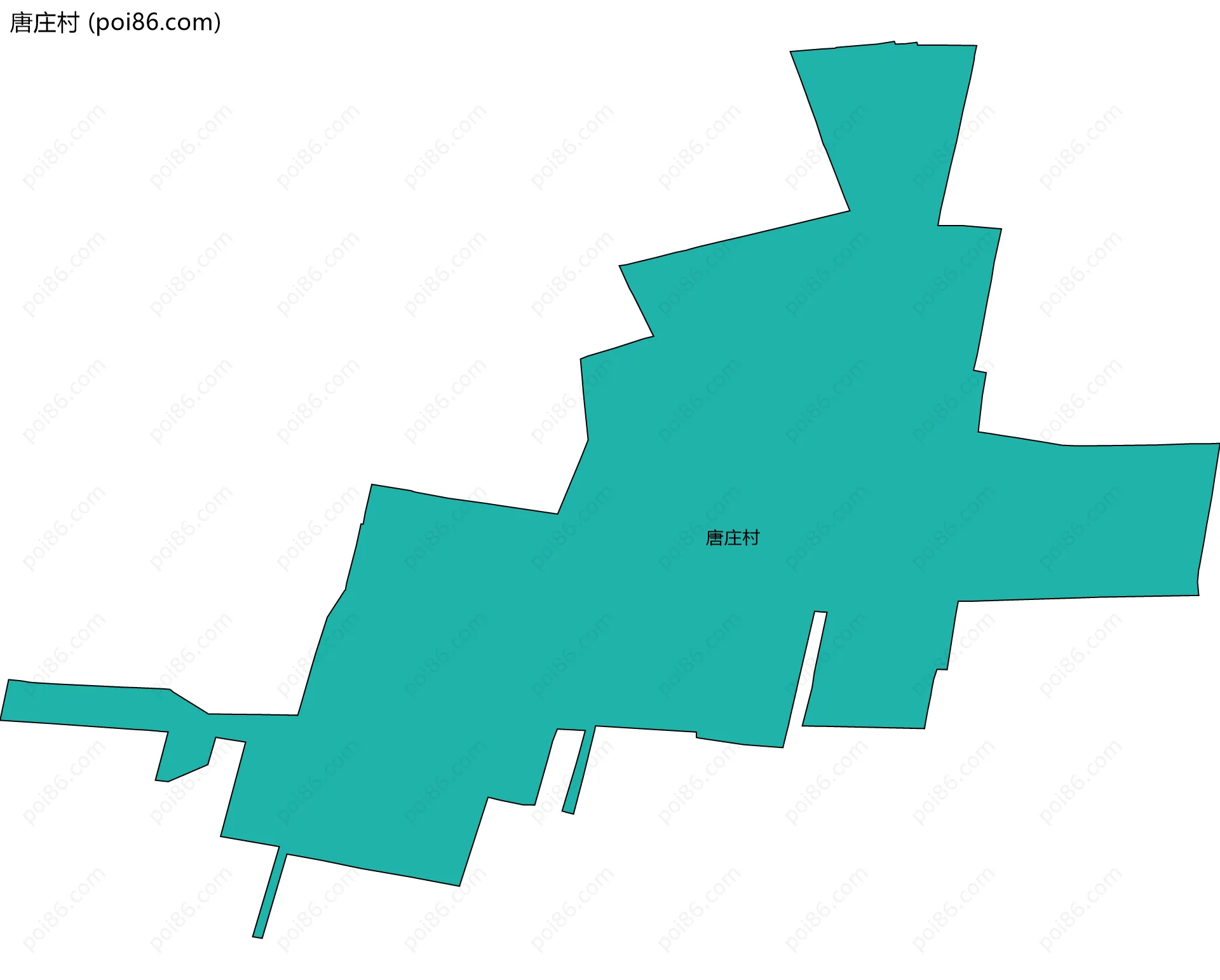 唐庄村边界地图