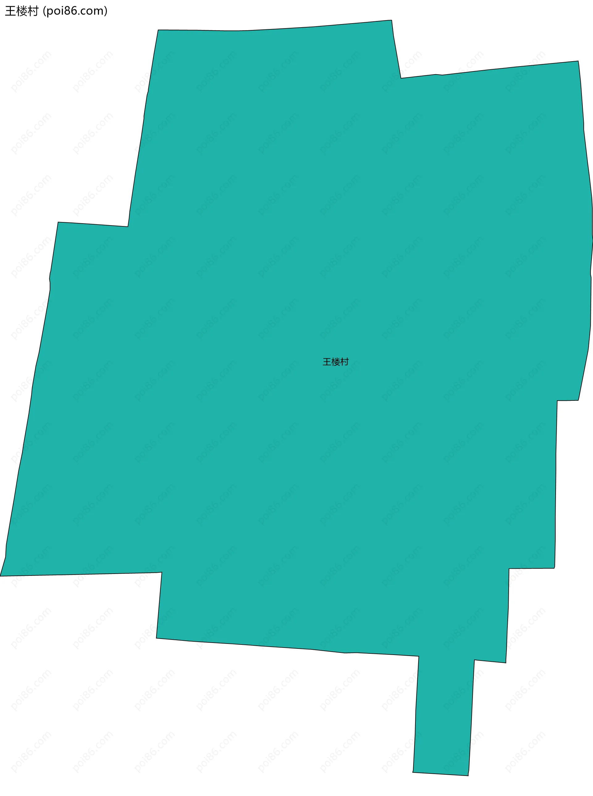 王楼村边界地图