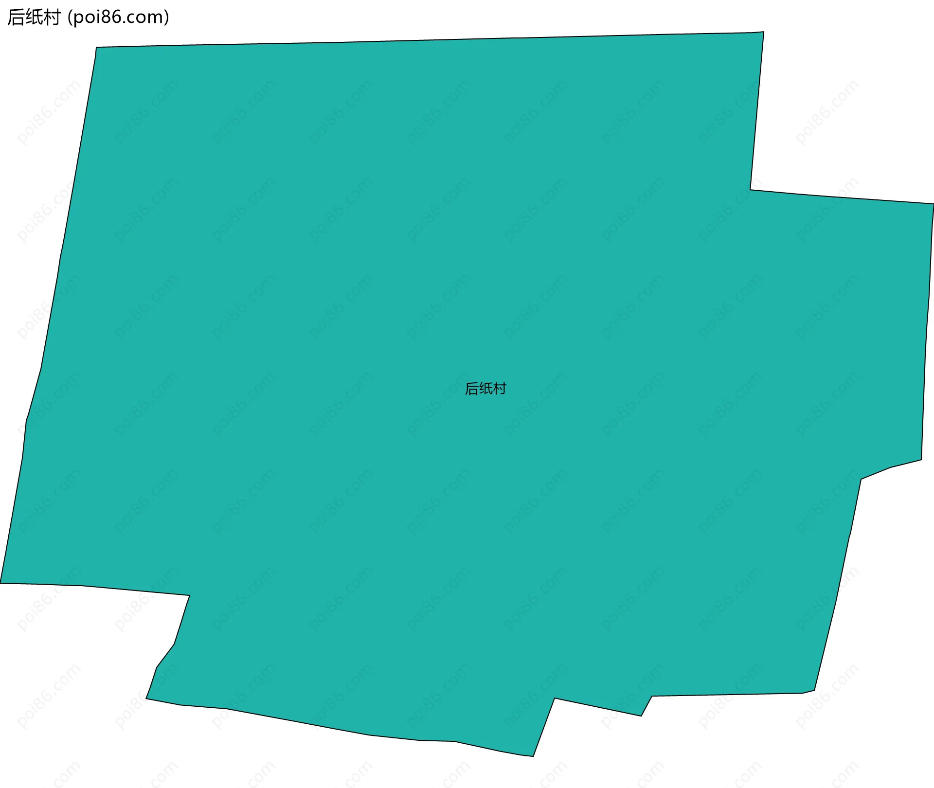 后纸村边界地图
