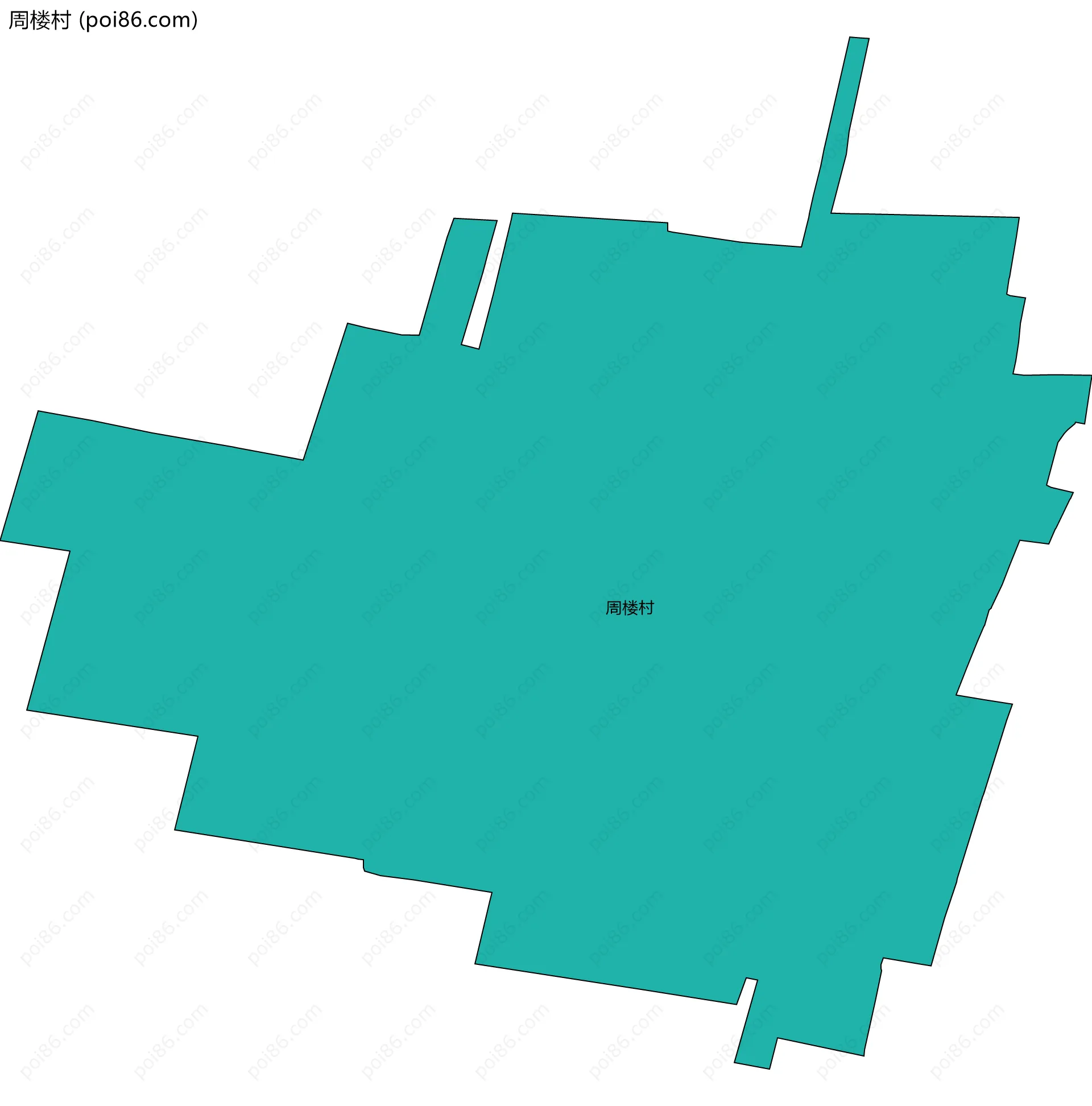 周楼村边界地图