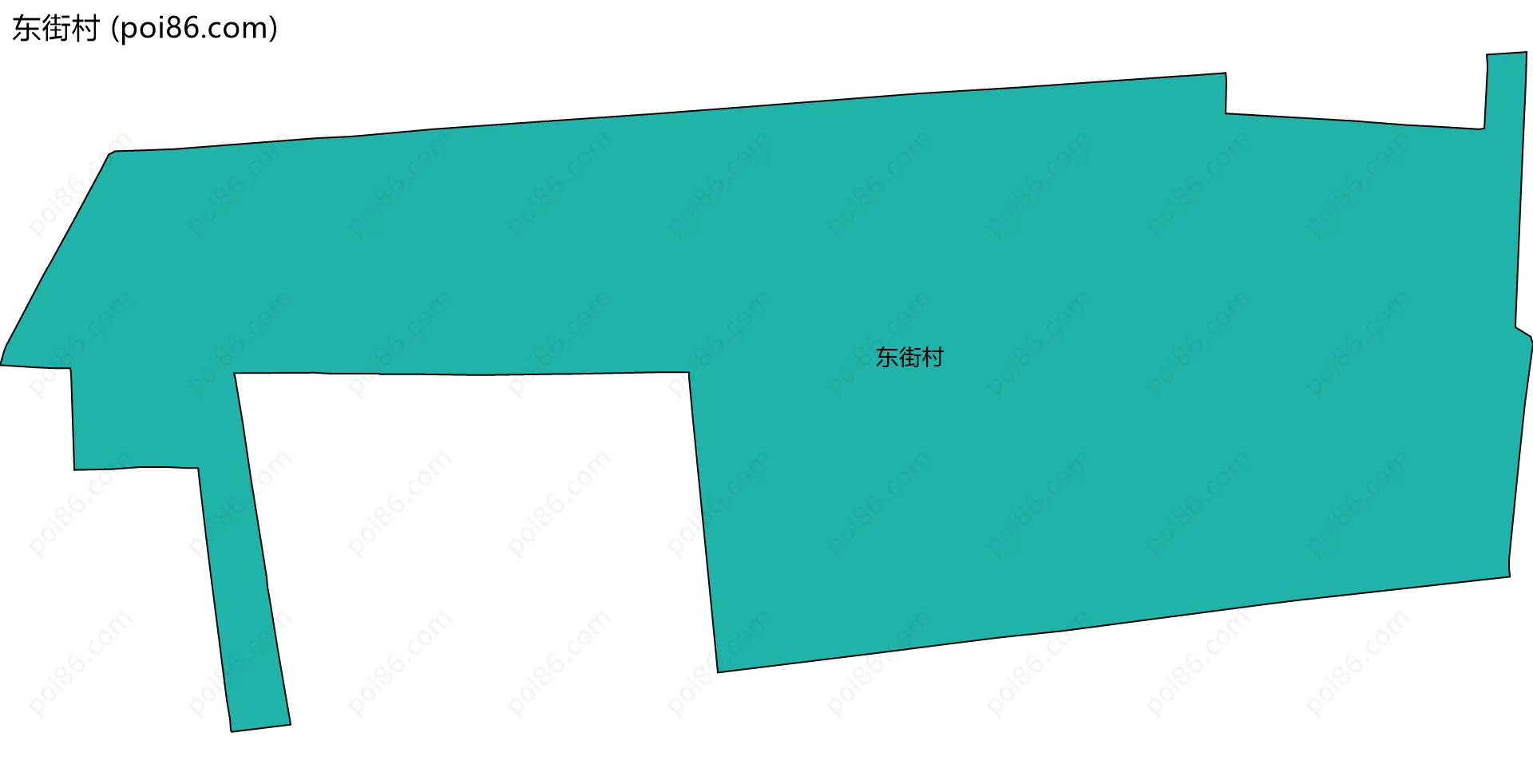 东街村边界地图