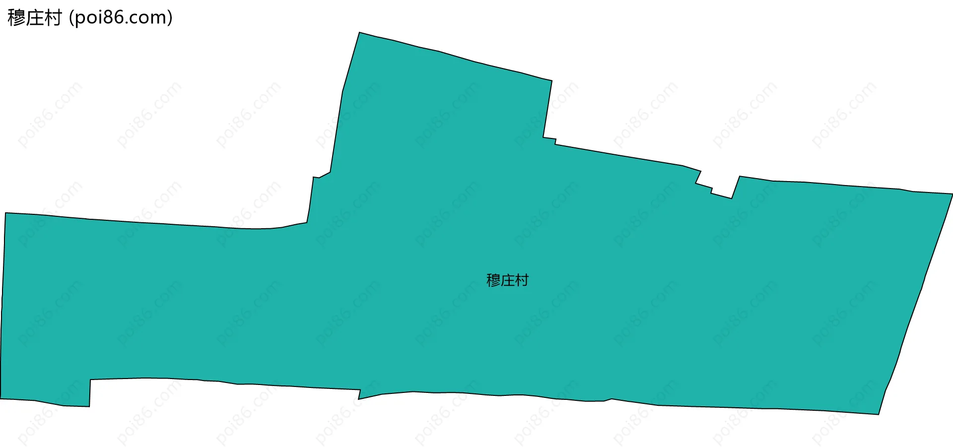 穆庄村边界地图