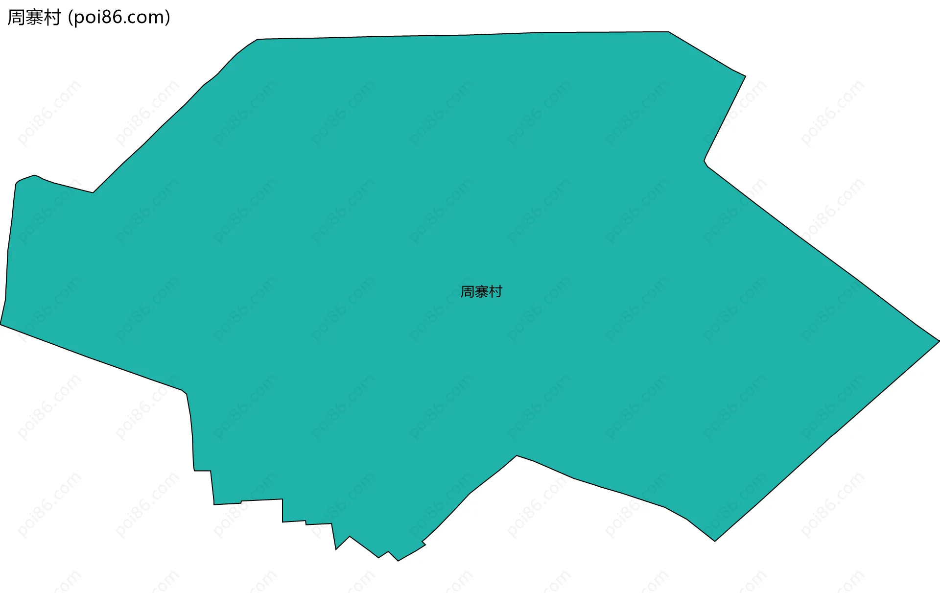 周寨村边界地图