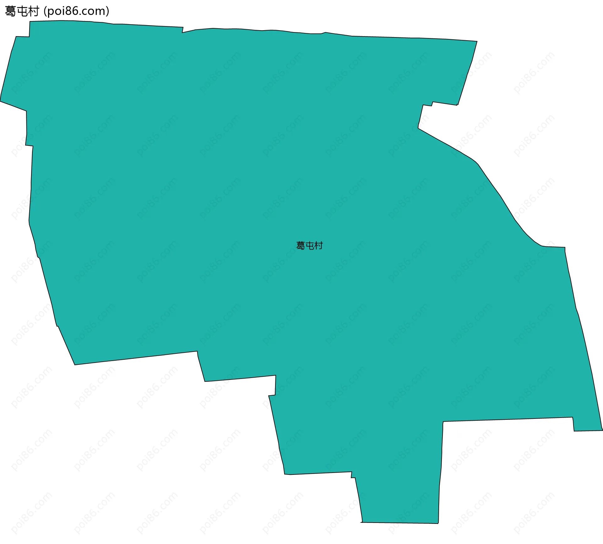 葛屯村边界地图