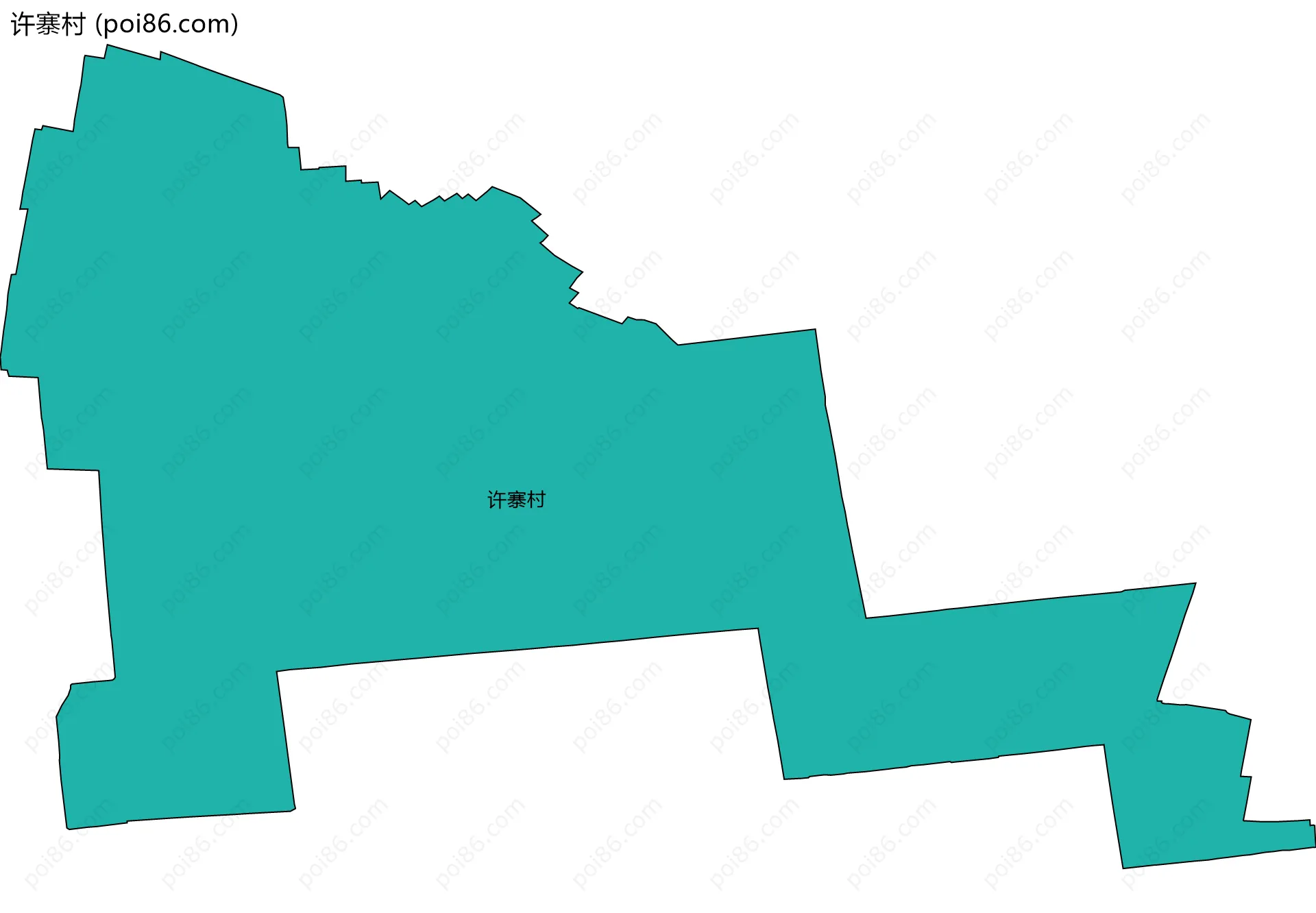 许寨村边界地图