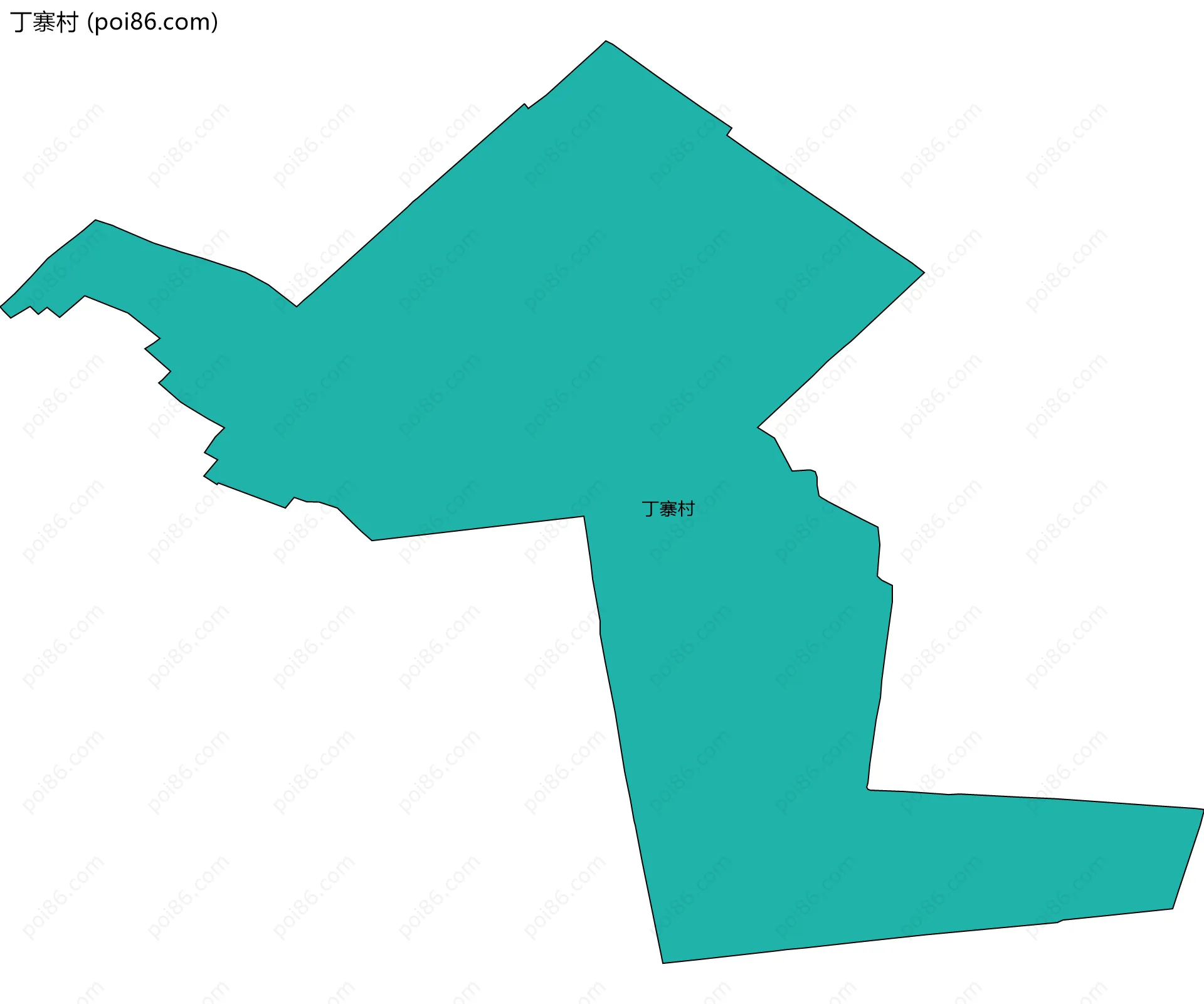 丁寨村边界地图