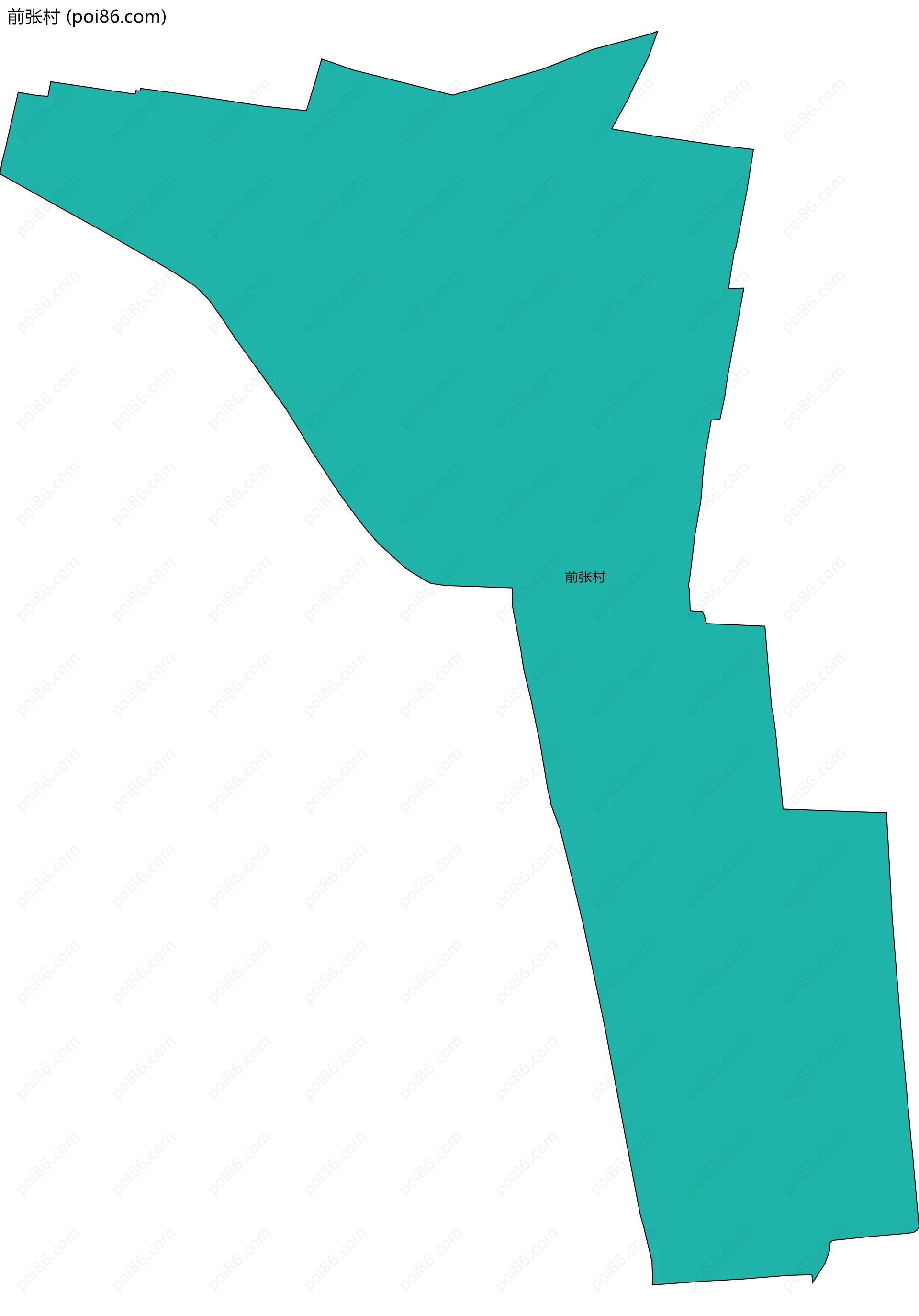 前张村边界地图