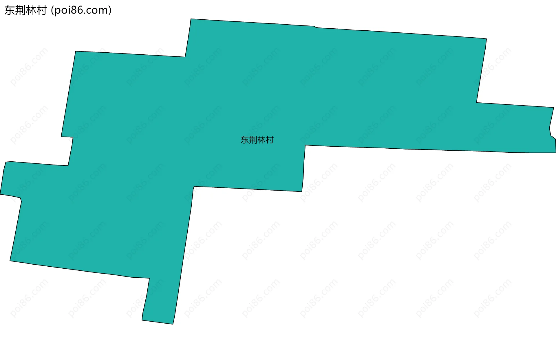 东荆林村边界地图