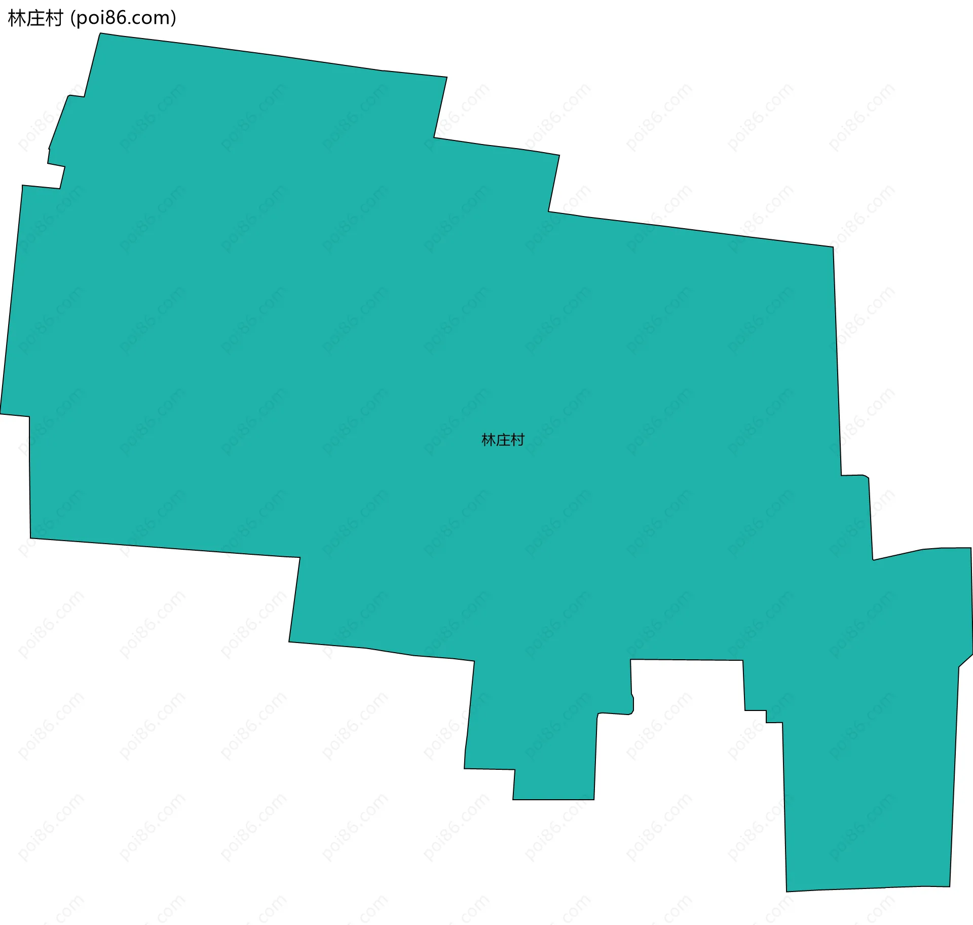 林庄村边界地图