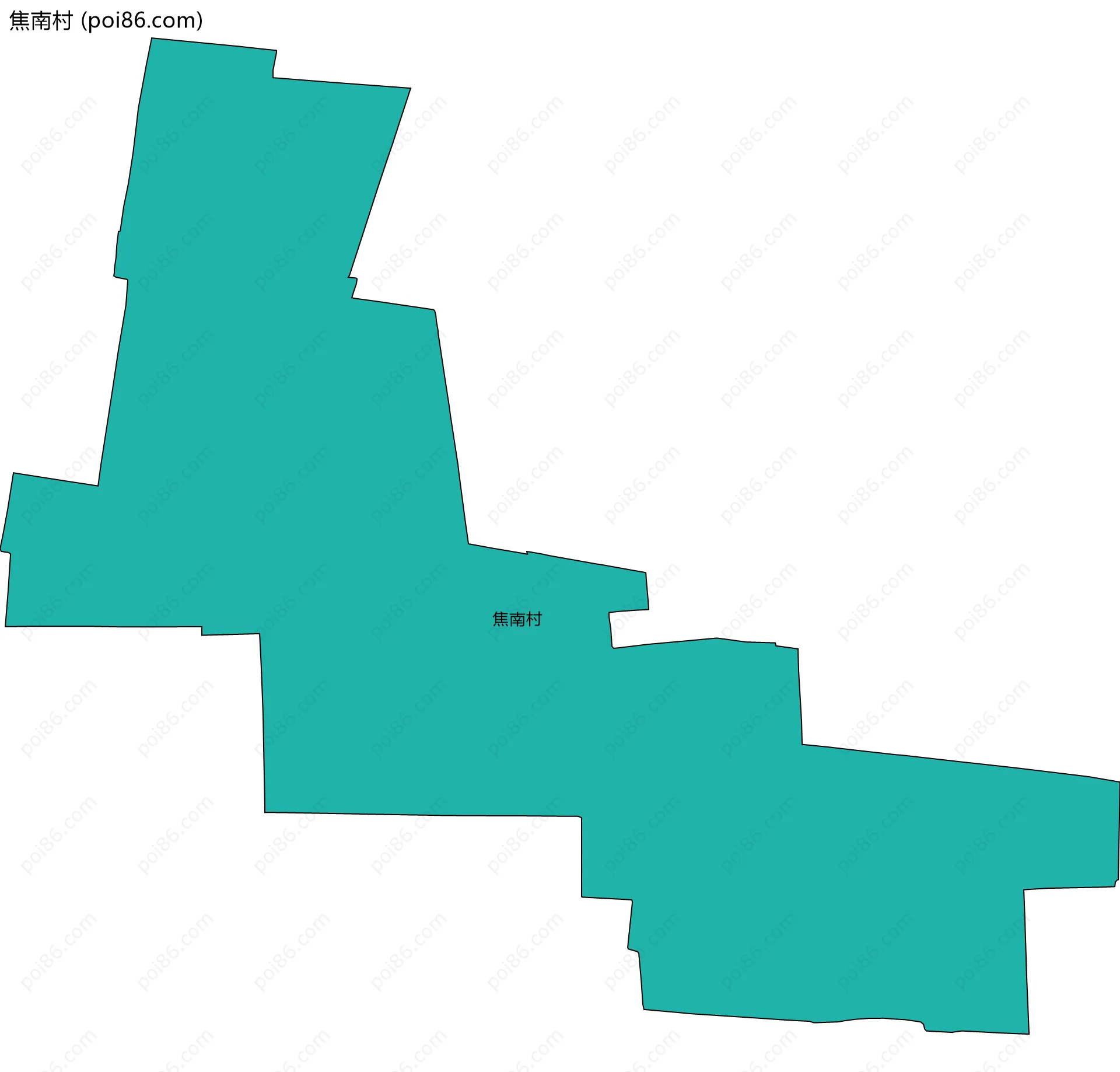 焦南村边界地图