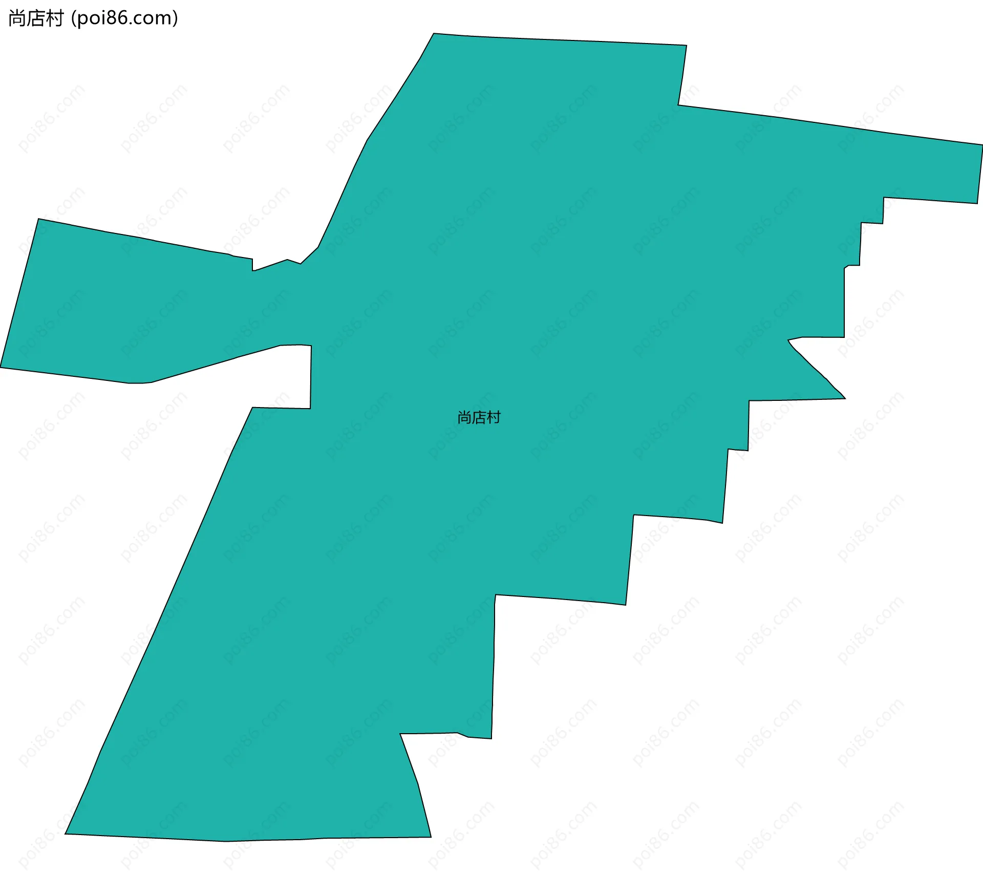 尚店村边界地图